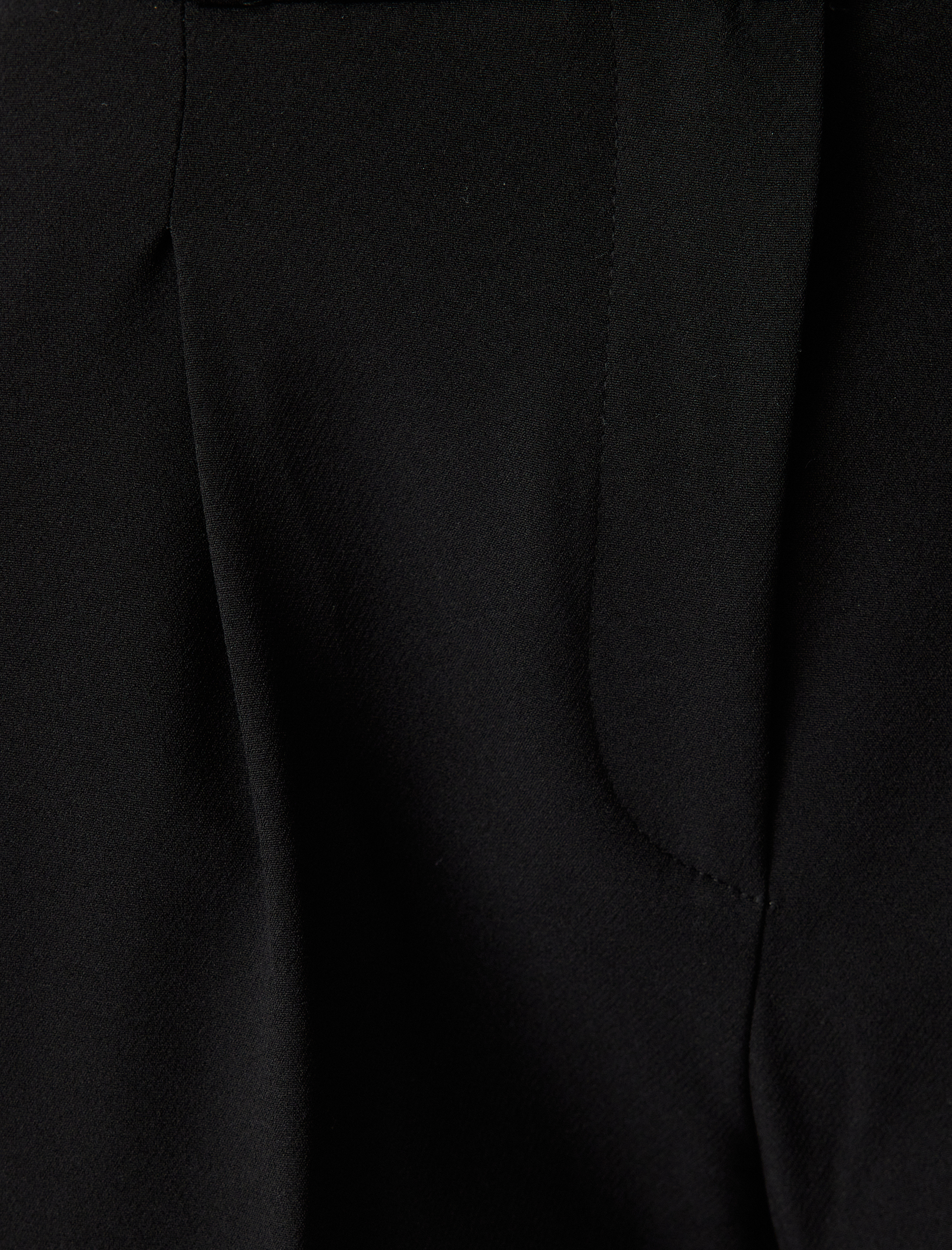   Havuç Kesim Kumaş Pantolon Kemerli Cepli