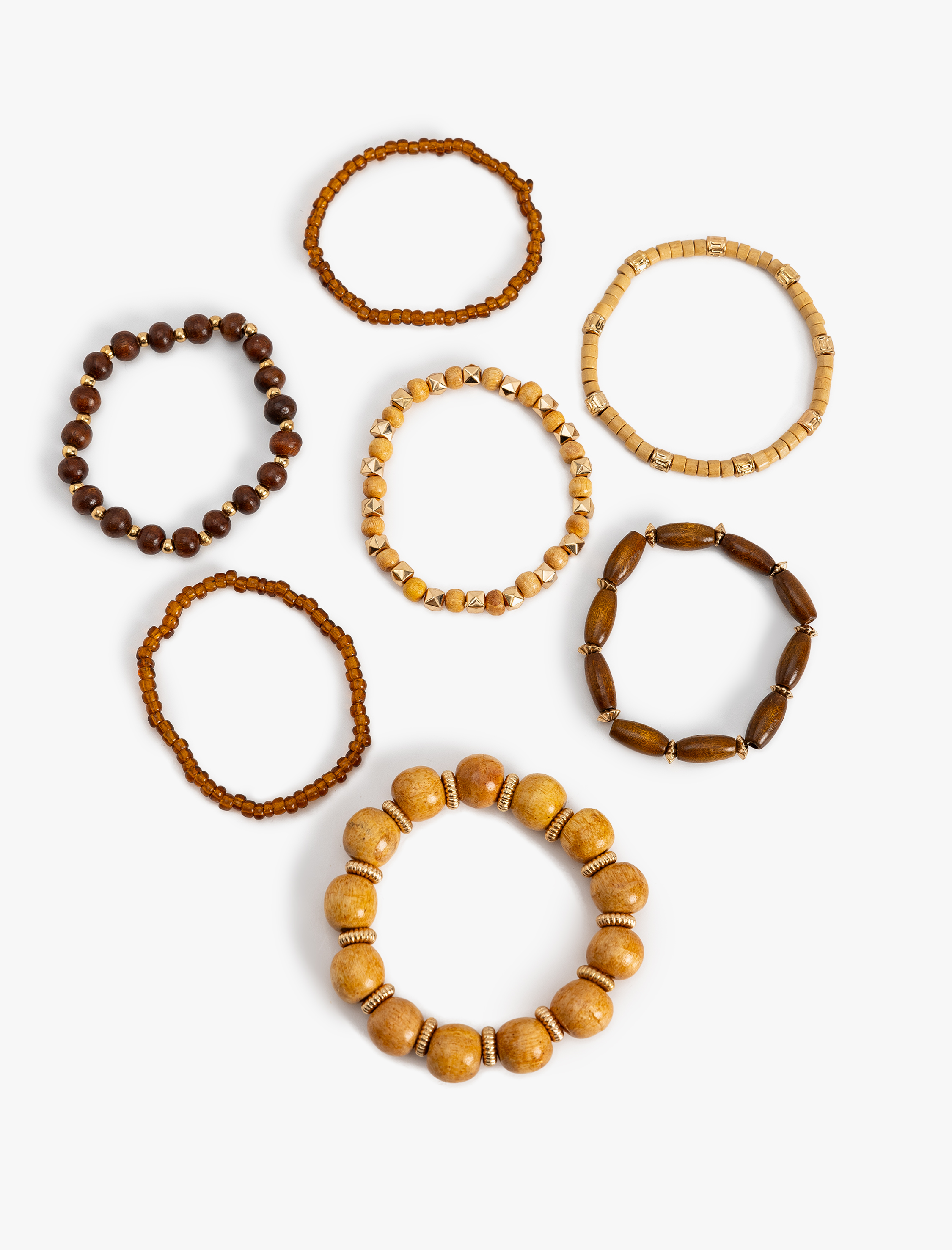  Kadın 7'li Bileklik Seti Boncuklu