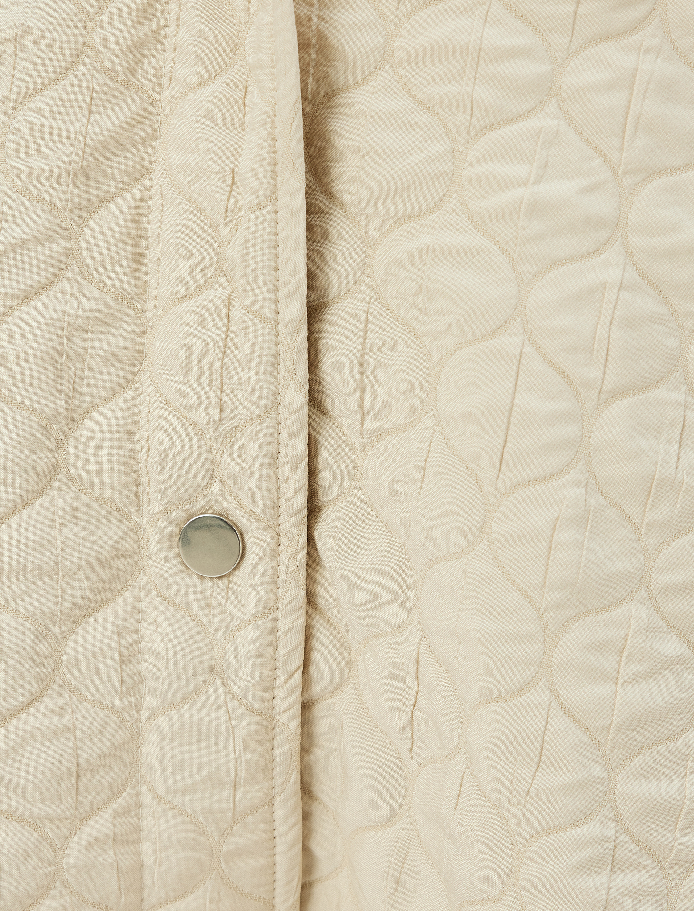   Kapüşonlu Cepli Düğmeli Kapitone Oversize Mont