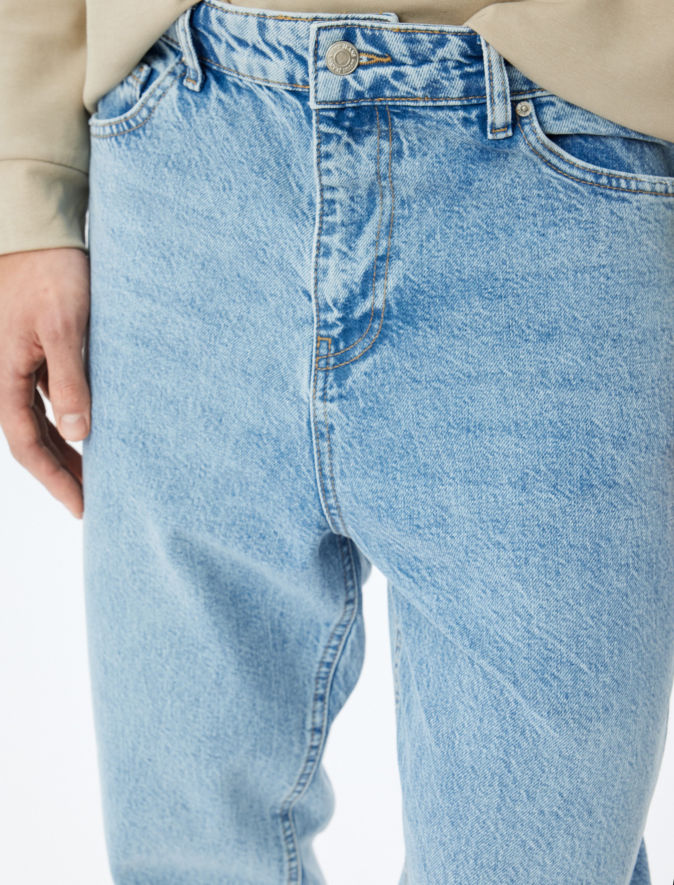   Normal Bel Loose Fit Jean Pantolon - Steve Jean