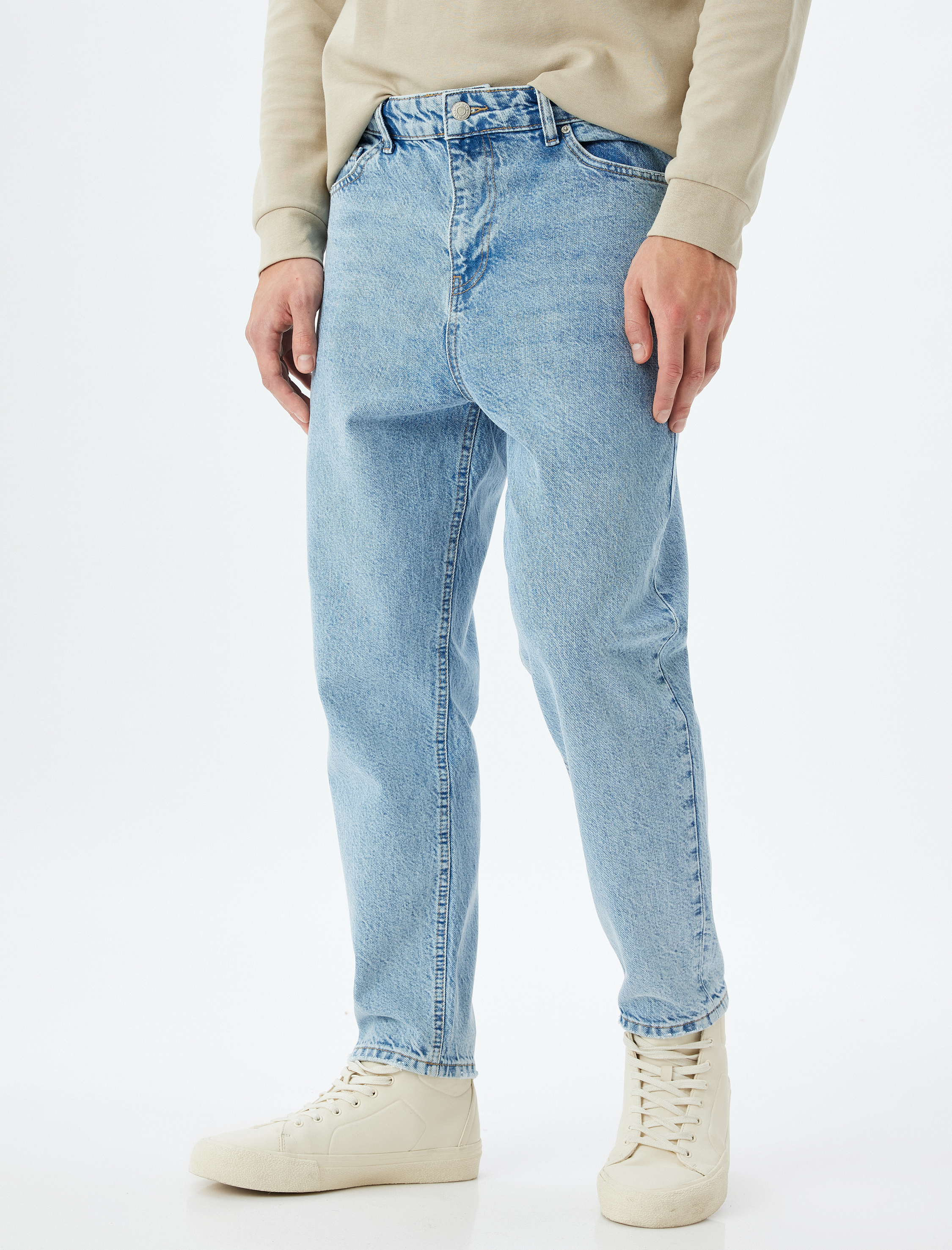   Normal Bel Loose Fit Jean Pantolon - Steve Jean