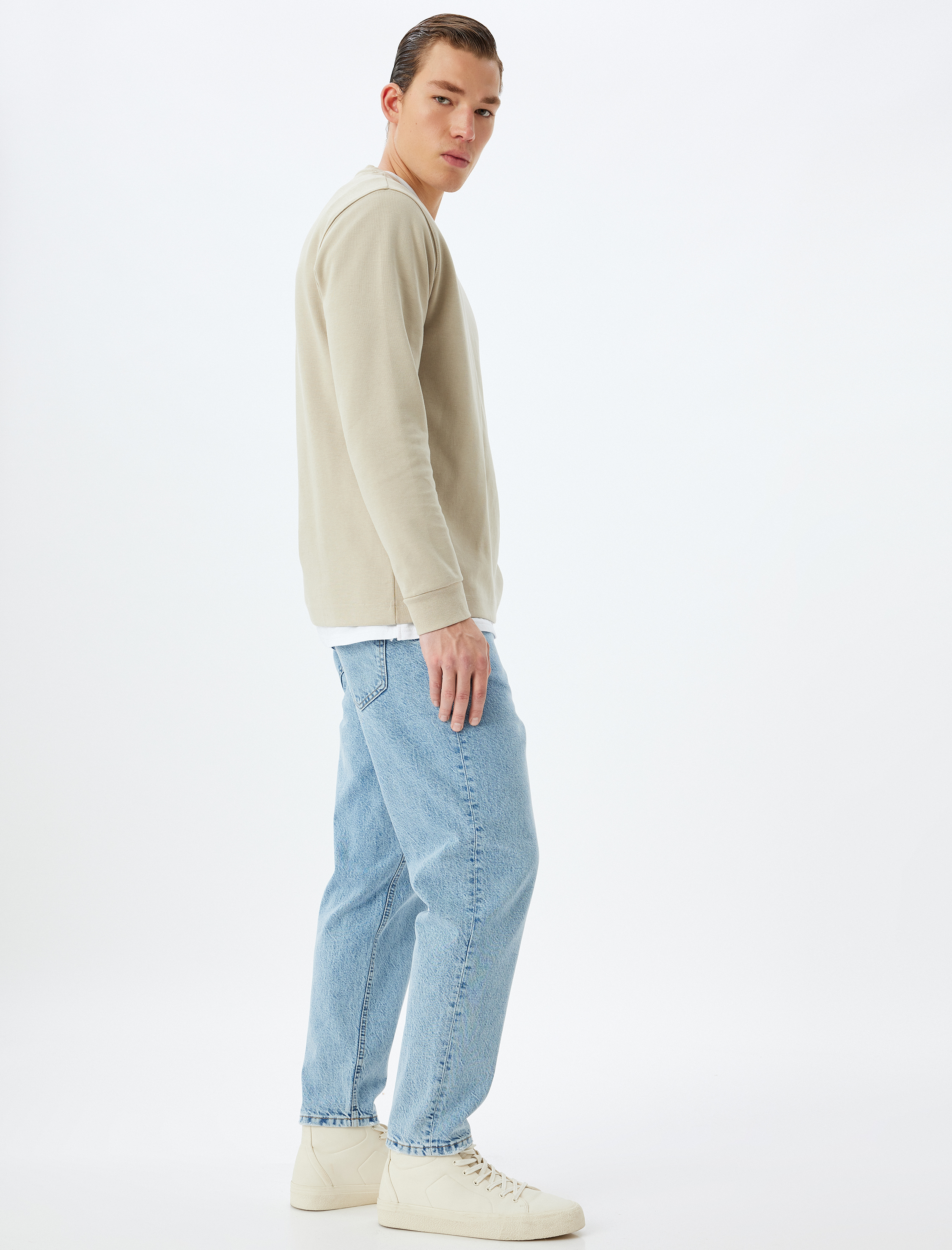   Normal Bel Loose Fit Jean Pantolon - Steve Jean