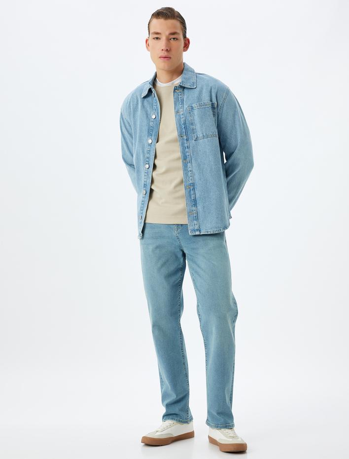  Straight Fit Kot Pantolon - Mark Jean