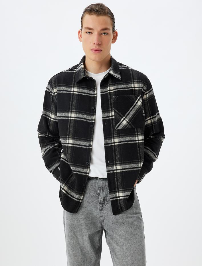  Oduncu Gömleği Uzun Kollu Cep Detaylı Regular Fit