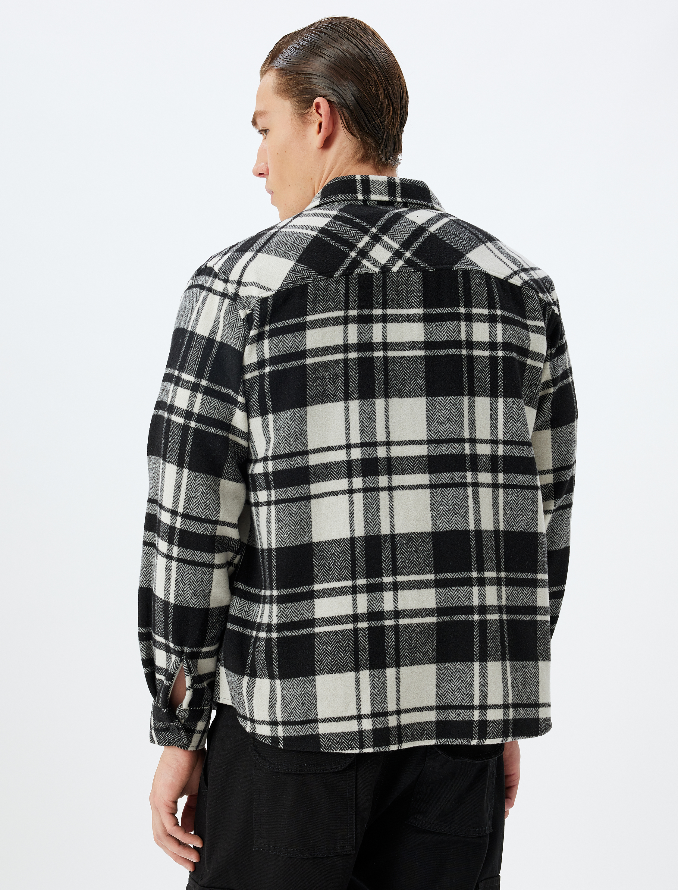   Oduncu Gömleği Uzun Kollu Kışlık Cep Detaylı Pamuk Karışımlı Regular Fit