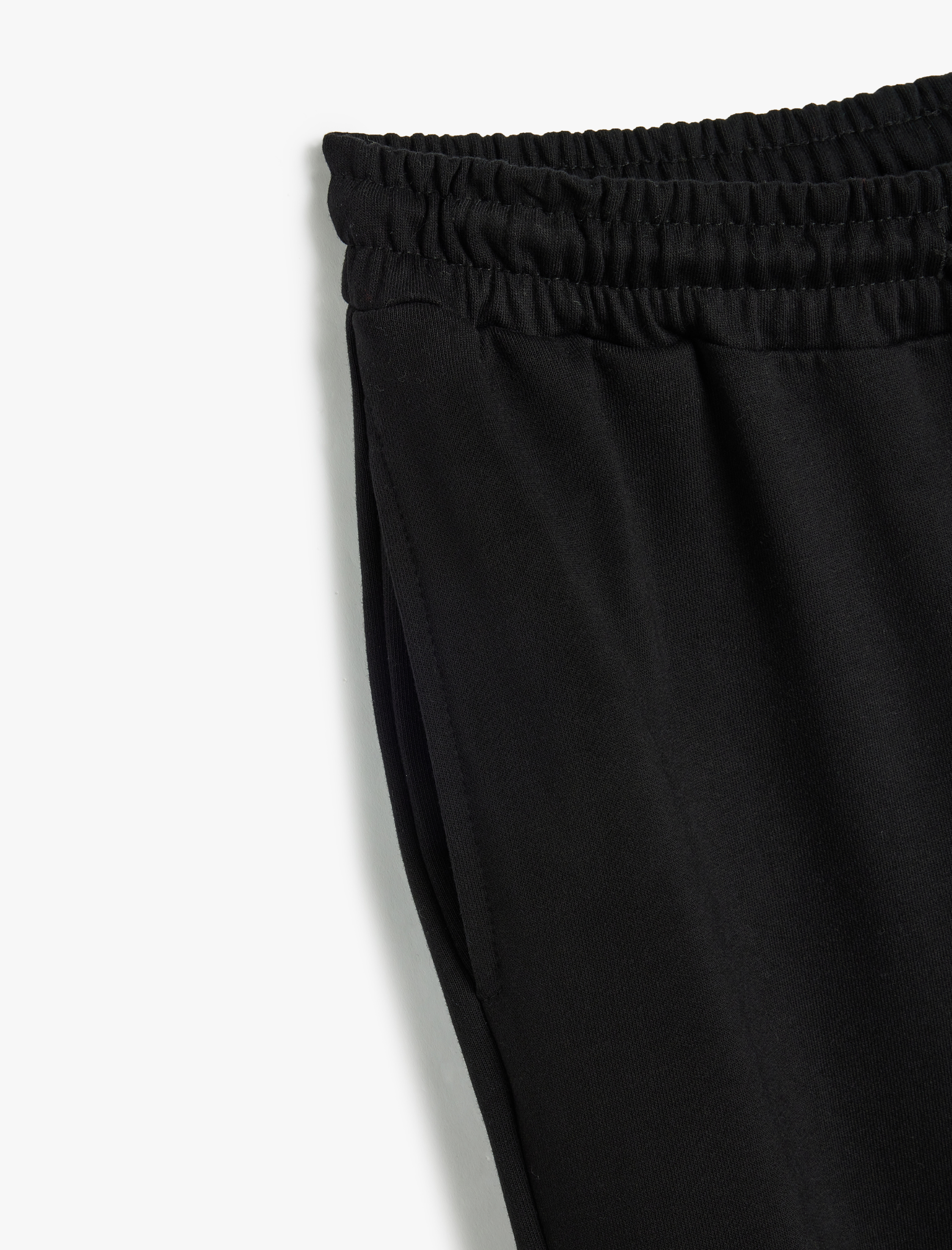   Cepli Beli Bağlamalı Üç İplik Jogger Eşofman Altı