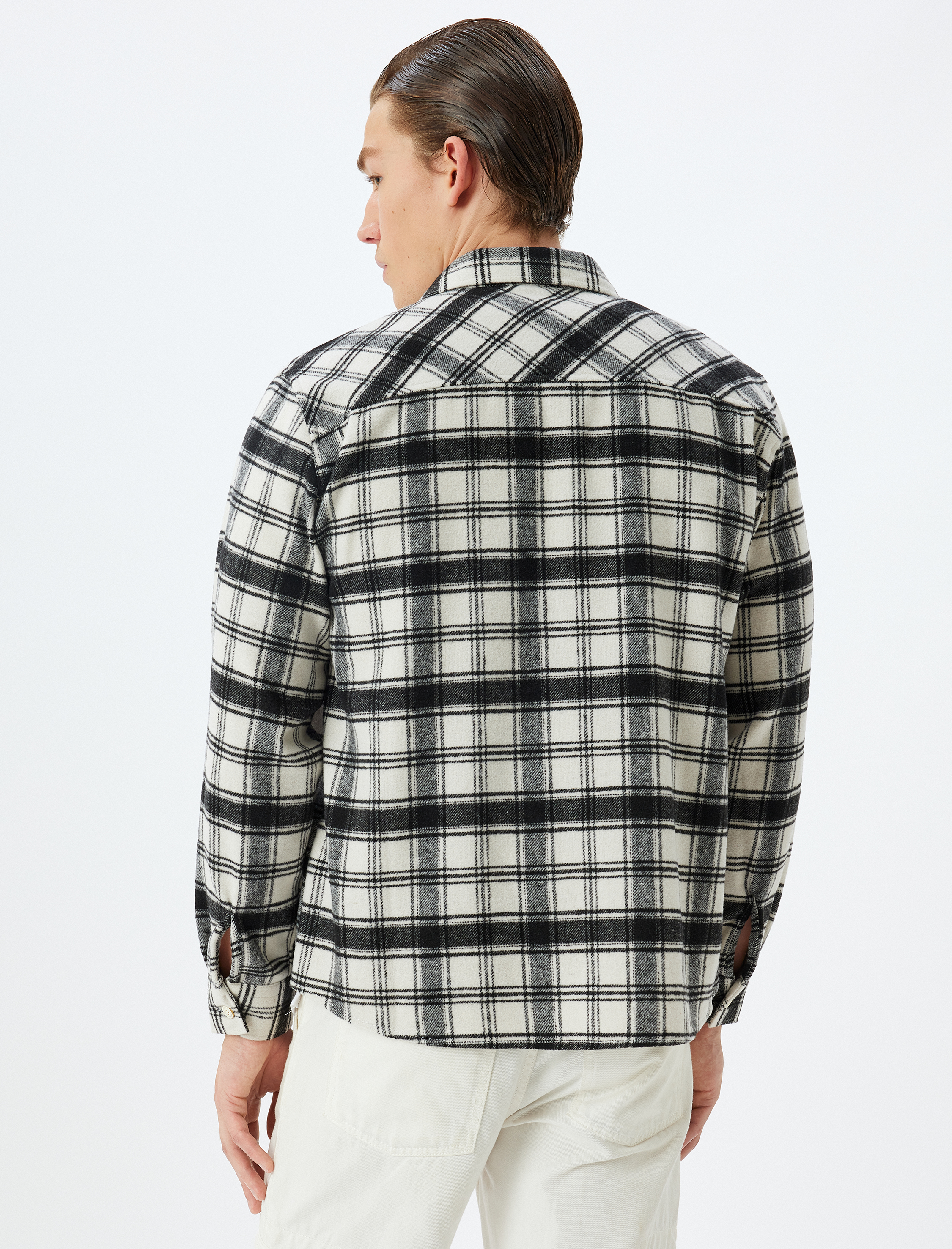   Oduncu Gömleği Uzun Kollu Cep Detaylı Pamuk Karışımlı Regular Fit