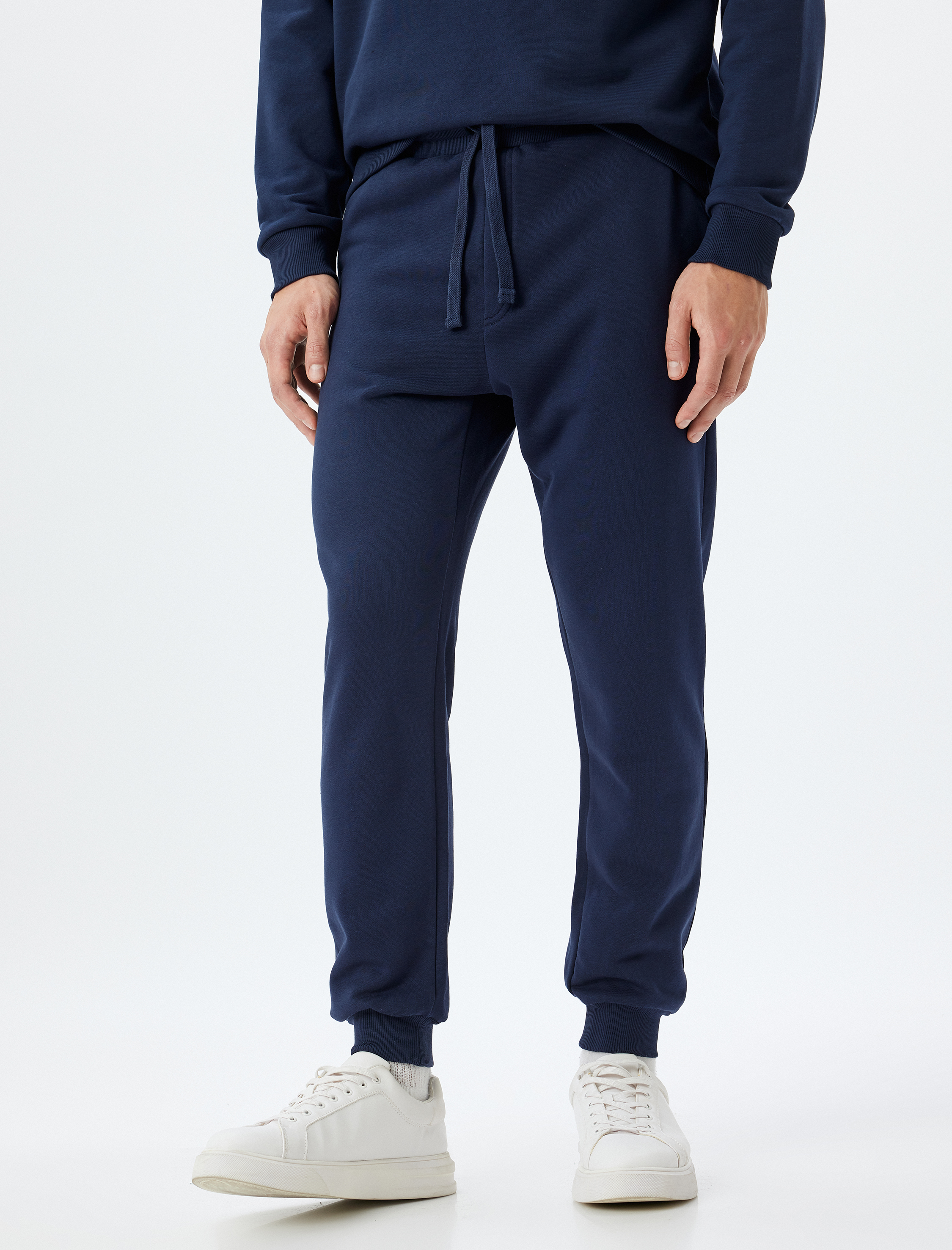   Eşofman Altı Beli Bağcıklı Lastikli Paça Cep Detaylı Pamuklu