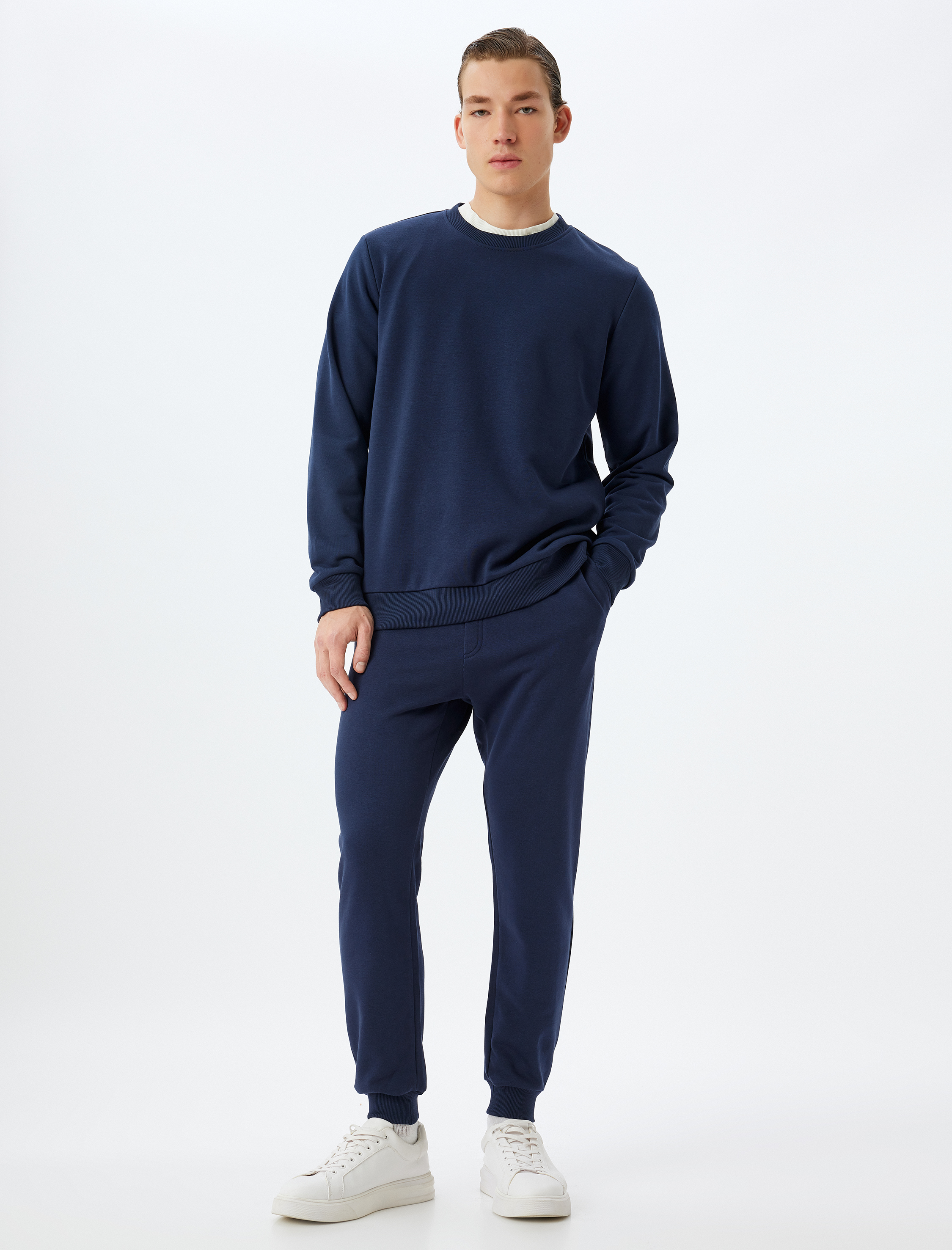   Eşofman Altı Beli Bağcıklı Lastikli Paça Cep Detaylı Pamuklu