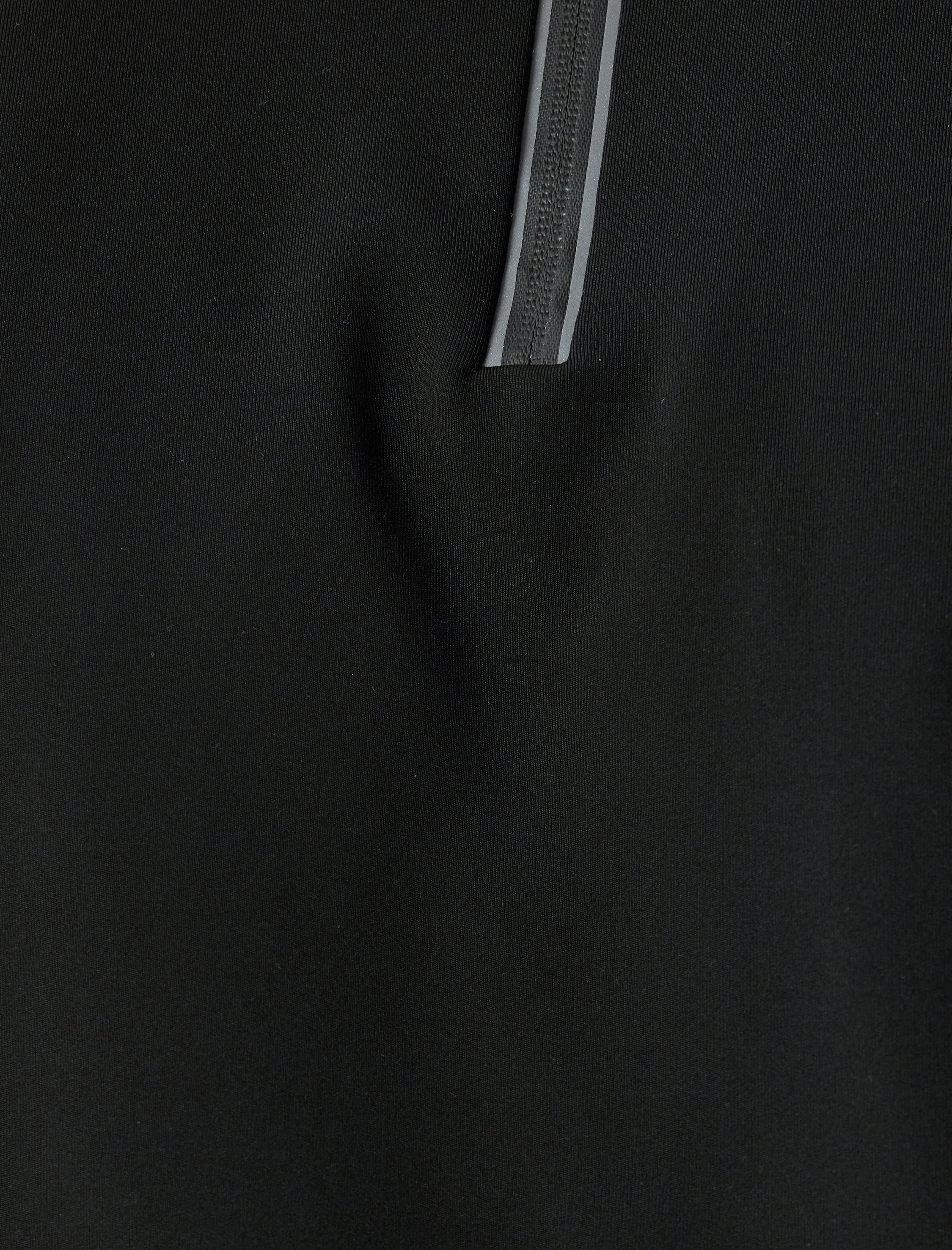   Spor Sweatshirt Şardonlu Yumuşak Tuşe Dik Yaka Yarım Fermuarlı