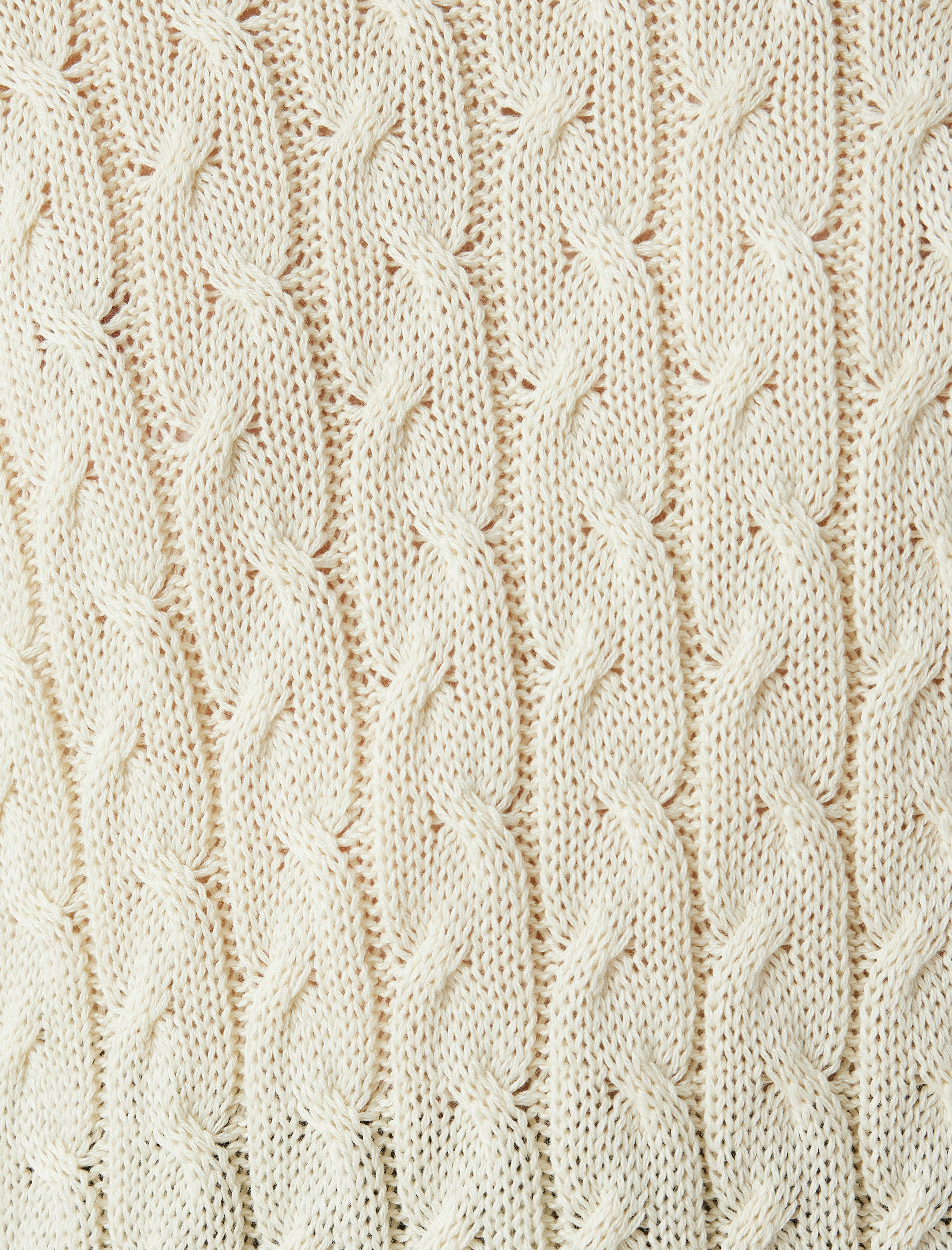   Oversize Kazak Bisiklet Yaka Triko Saç Örgü Dokulu