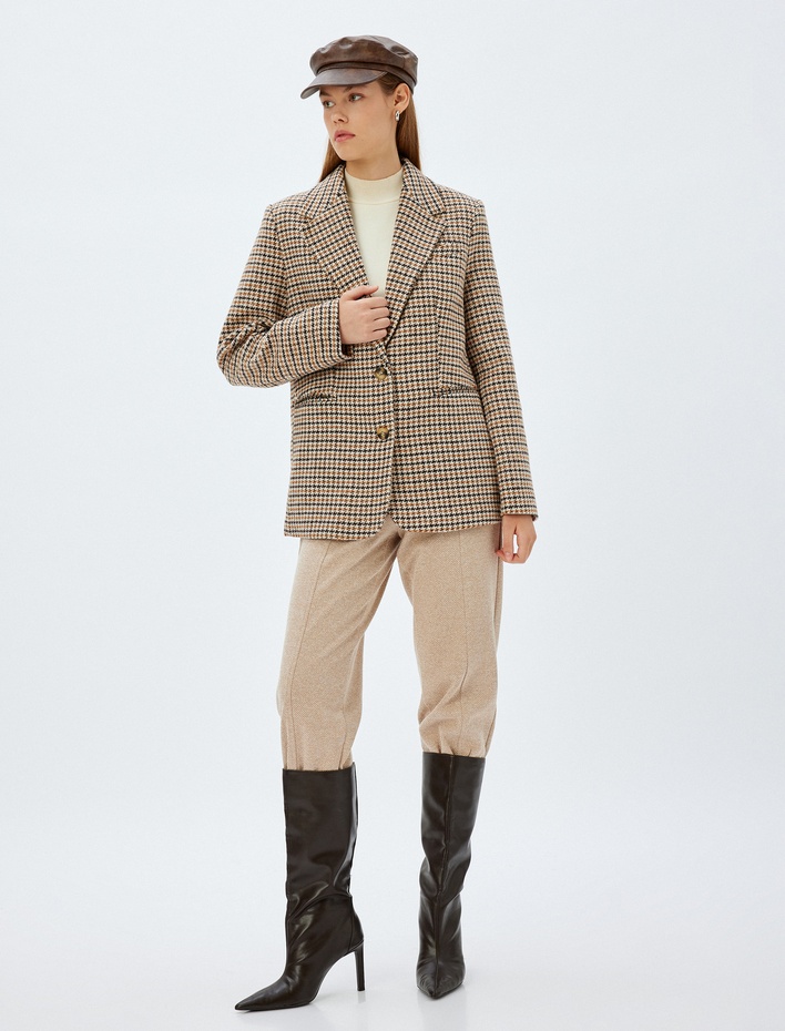  Pantolon Nervür Detaylı Cepli  Kısa Paça