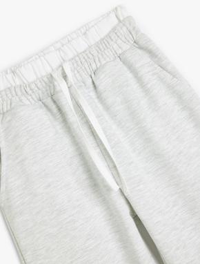 Basic Jogger Eşofman Altı Beli Lastikli Çift Bel Detaylı_4