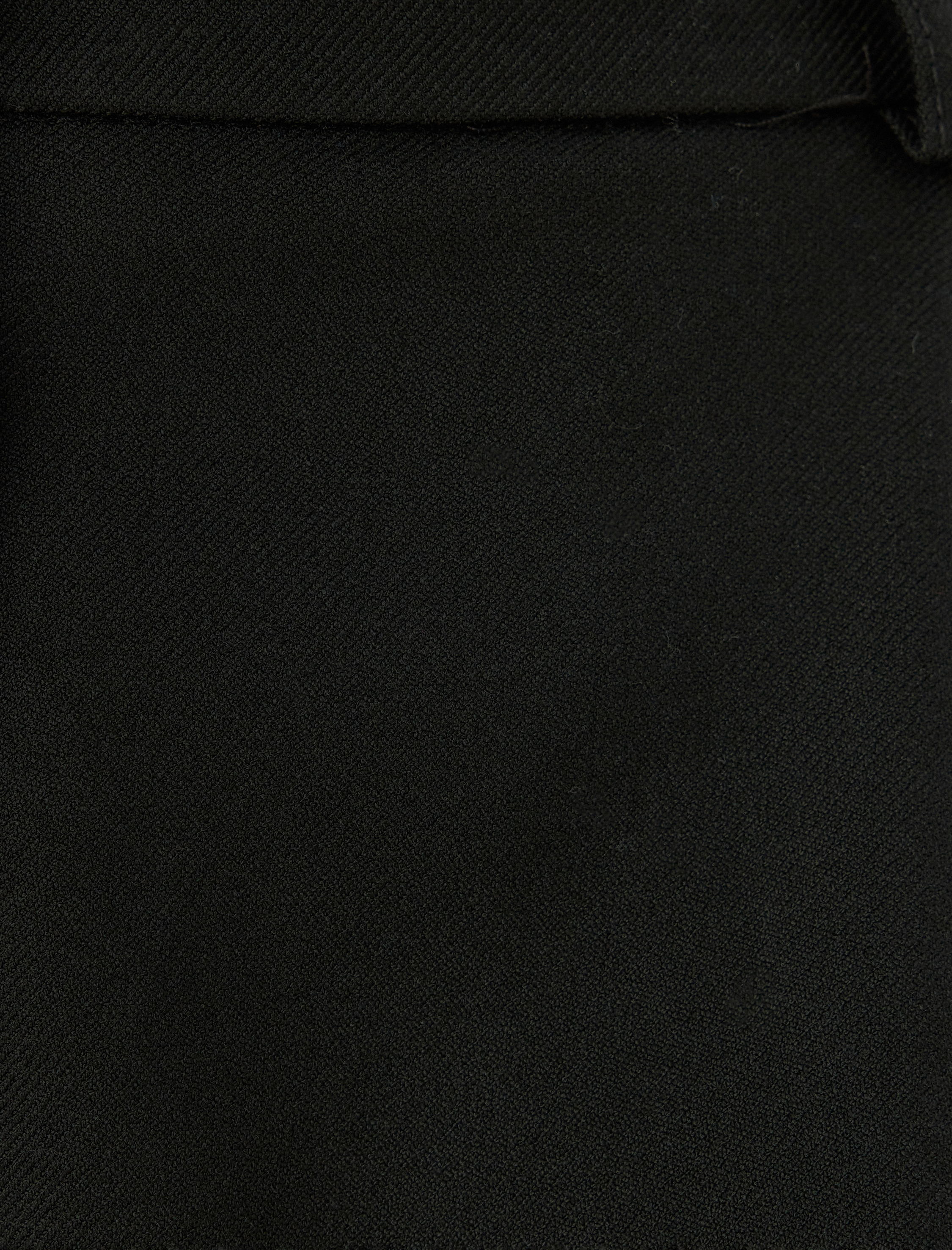 Pileli Cep Detaylı Düz Paça Kumaş Pantolon