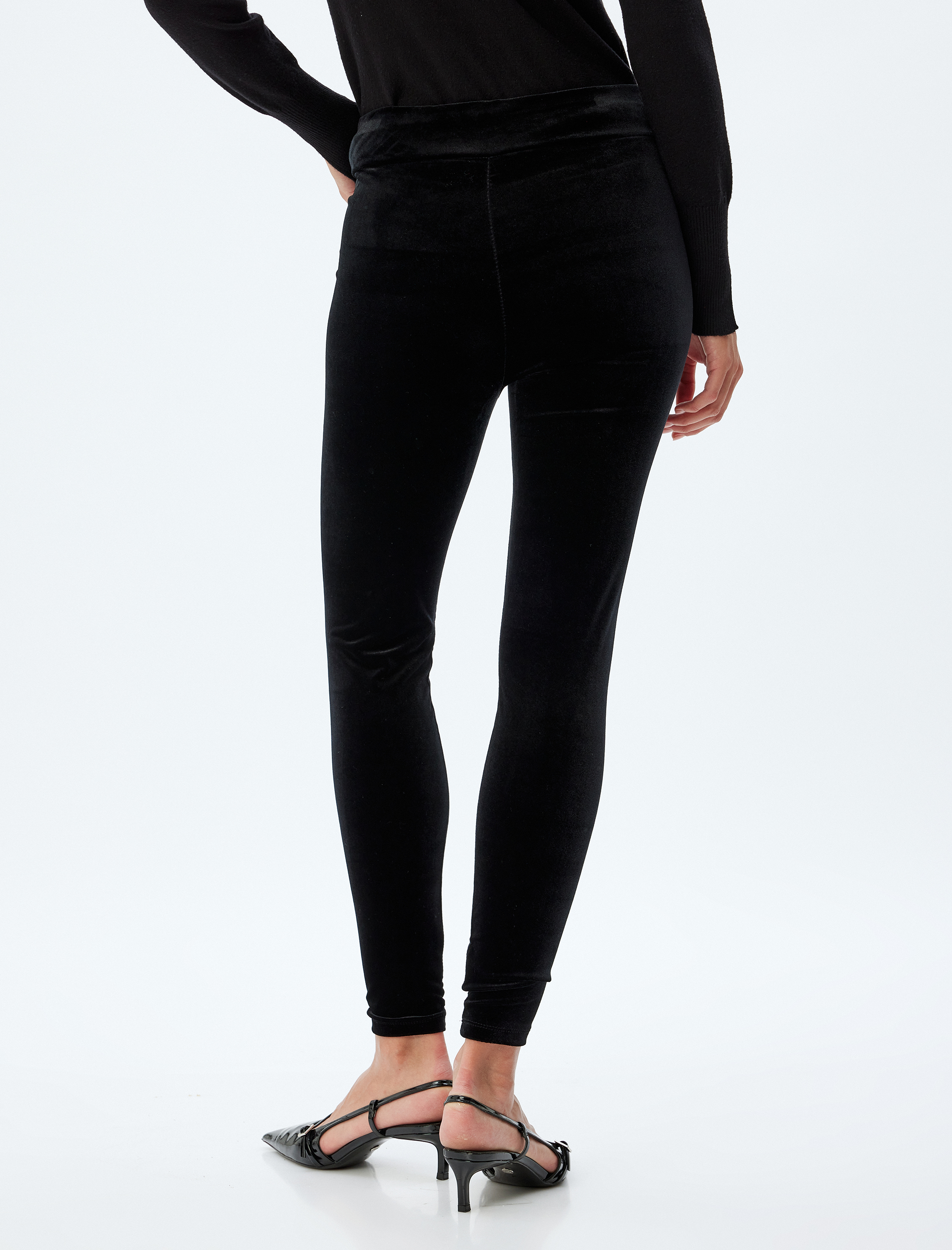   Kadife Tayt Standart Bel Slim Fit