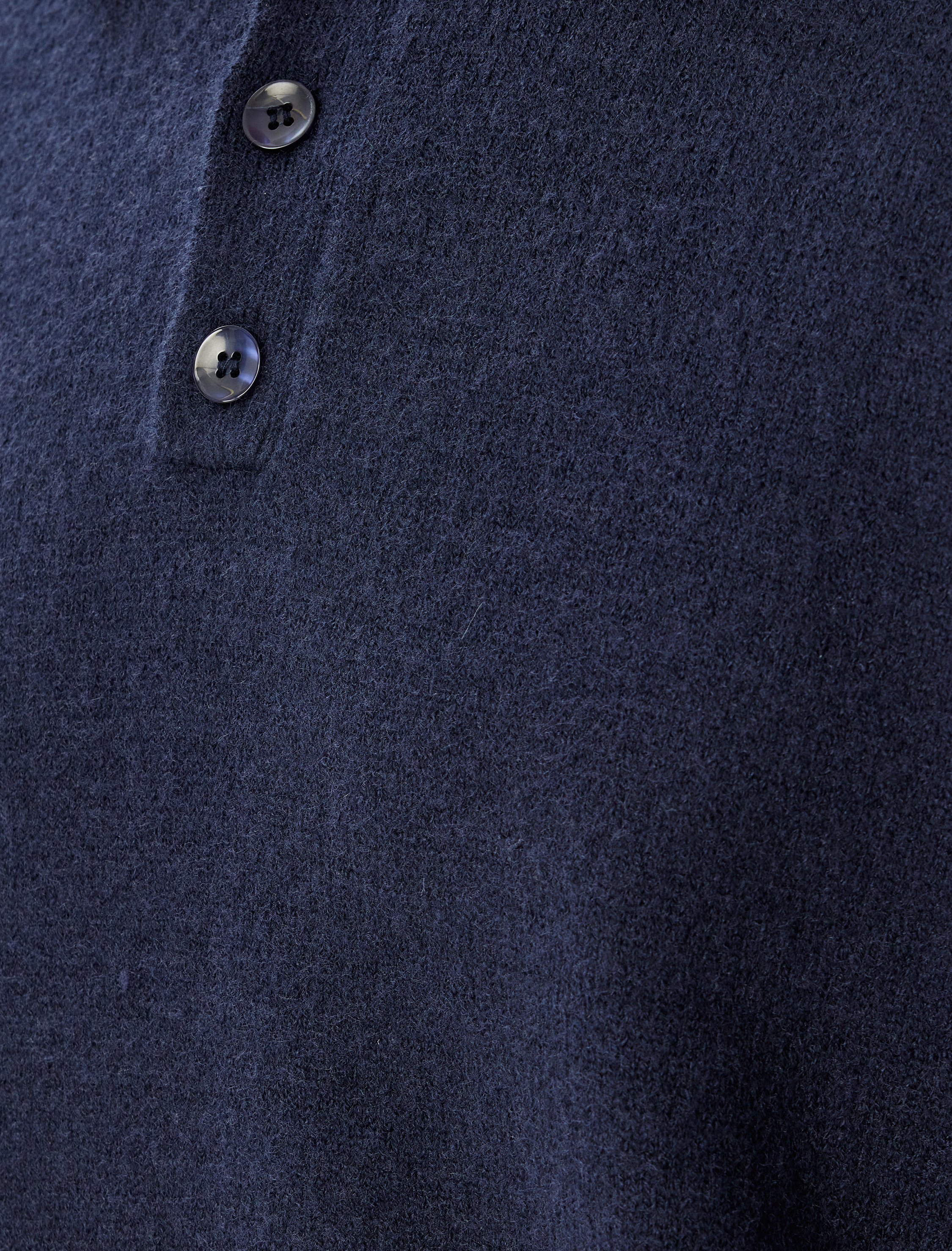   Triko Kazak Polo Yaka Basic Uzun Kollu Düğme Detaylı