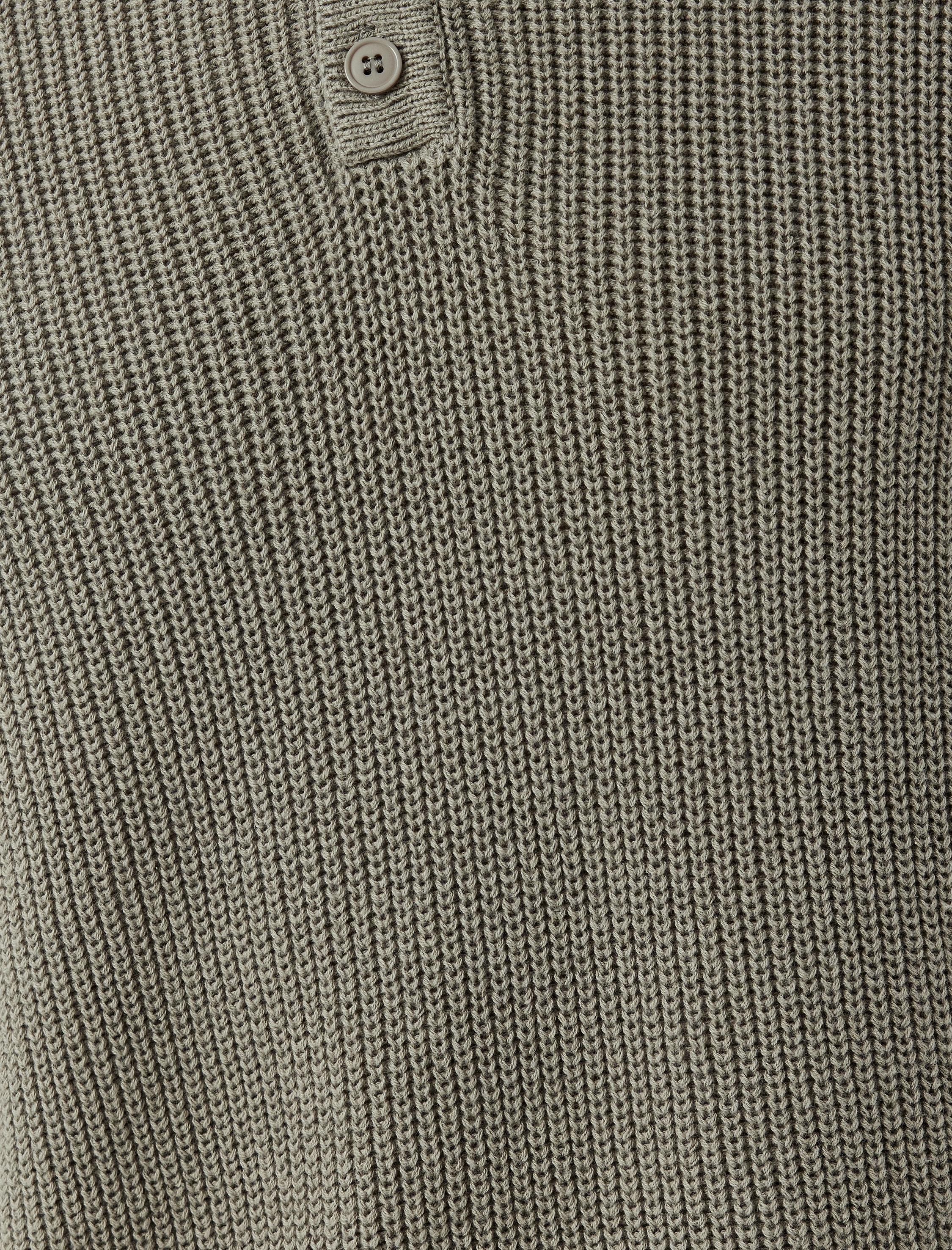   Kışlık Triko Kazak Polo Yaka Basic Düğmeli Pamuklu