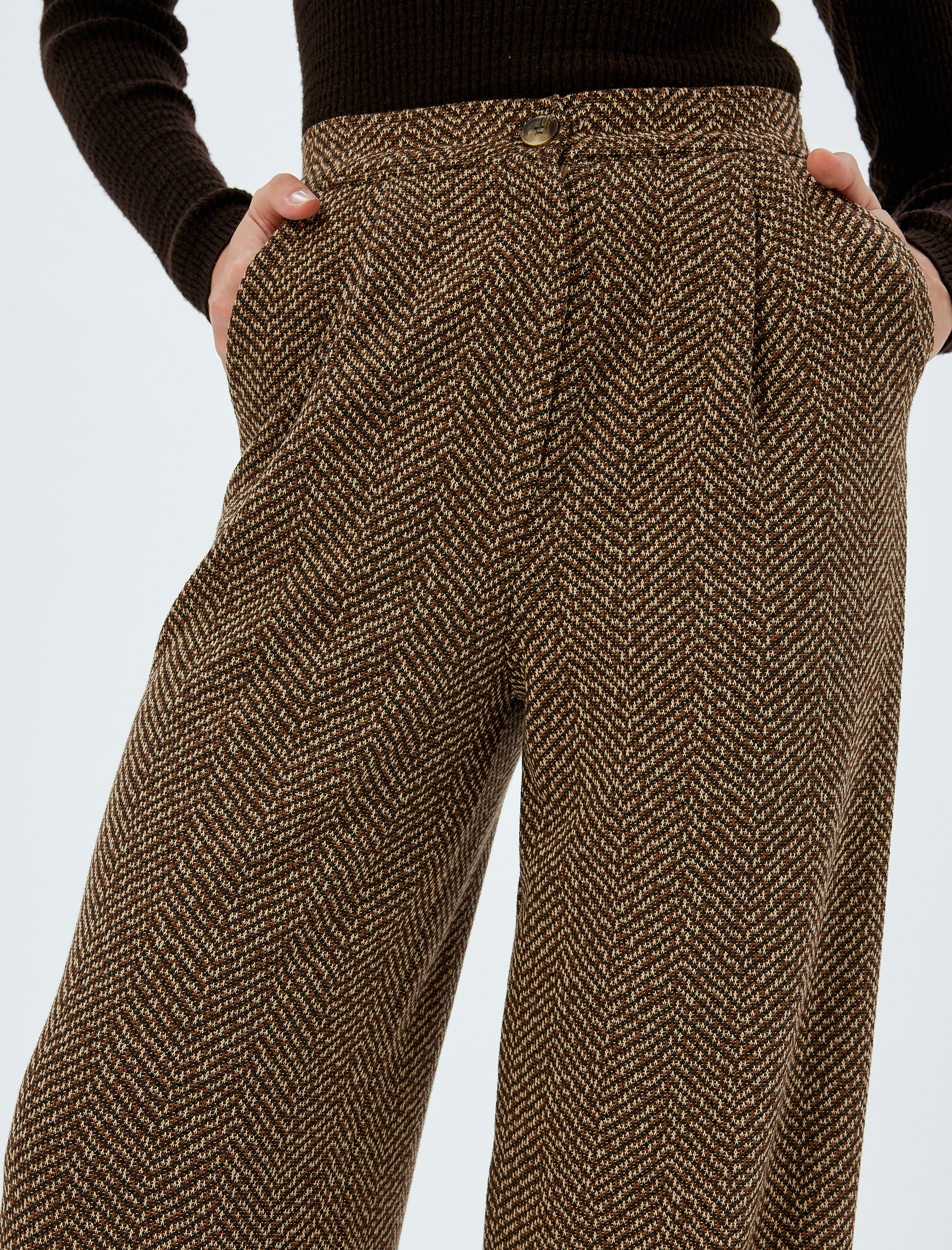   Koton X Sima Tarkan - Palazzo Pantolon Cepli Pile Detaylı