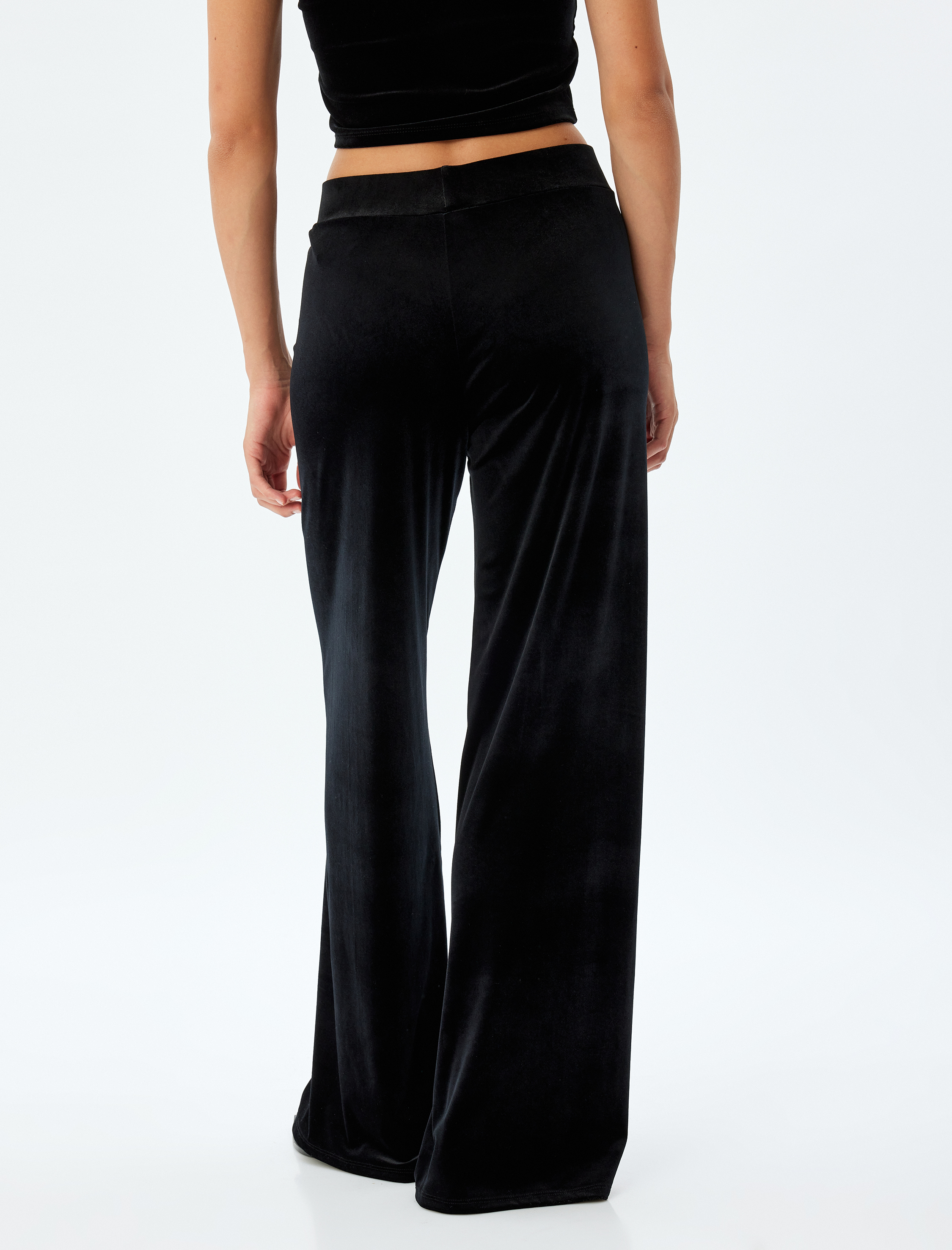   İspanyol Paça Kadife Pantolon Standart Bel