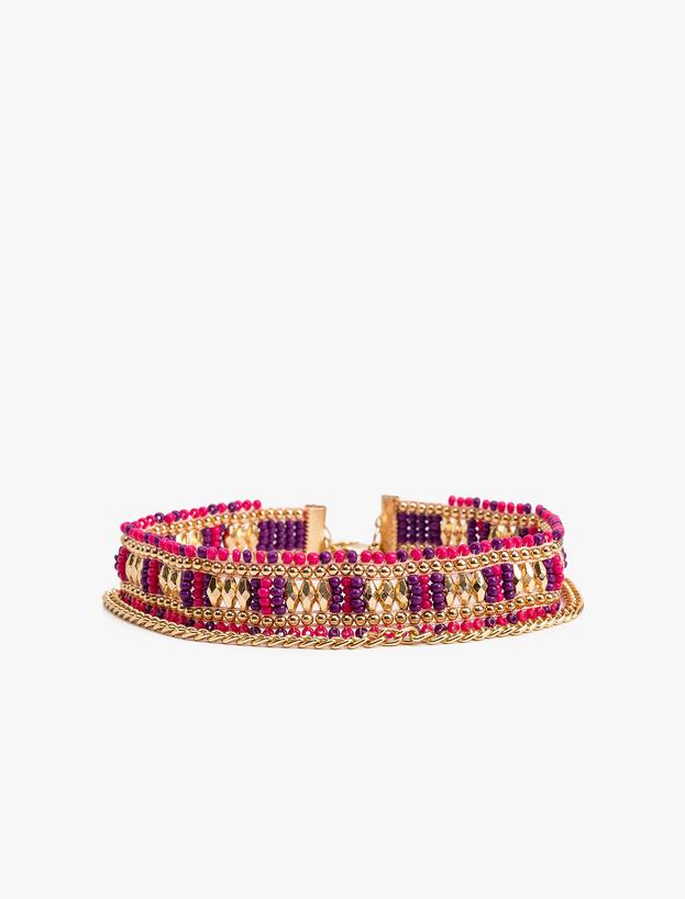 Boncuklu Choker Kolye_0