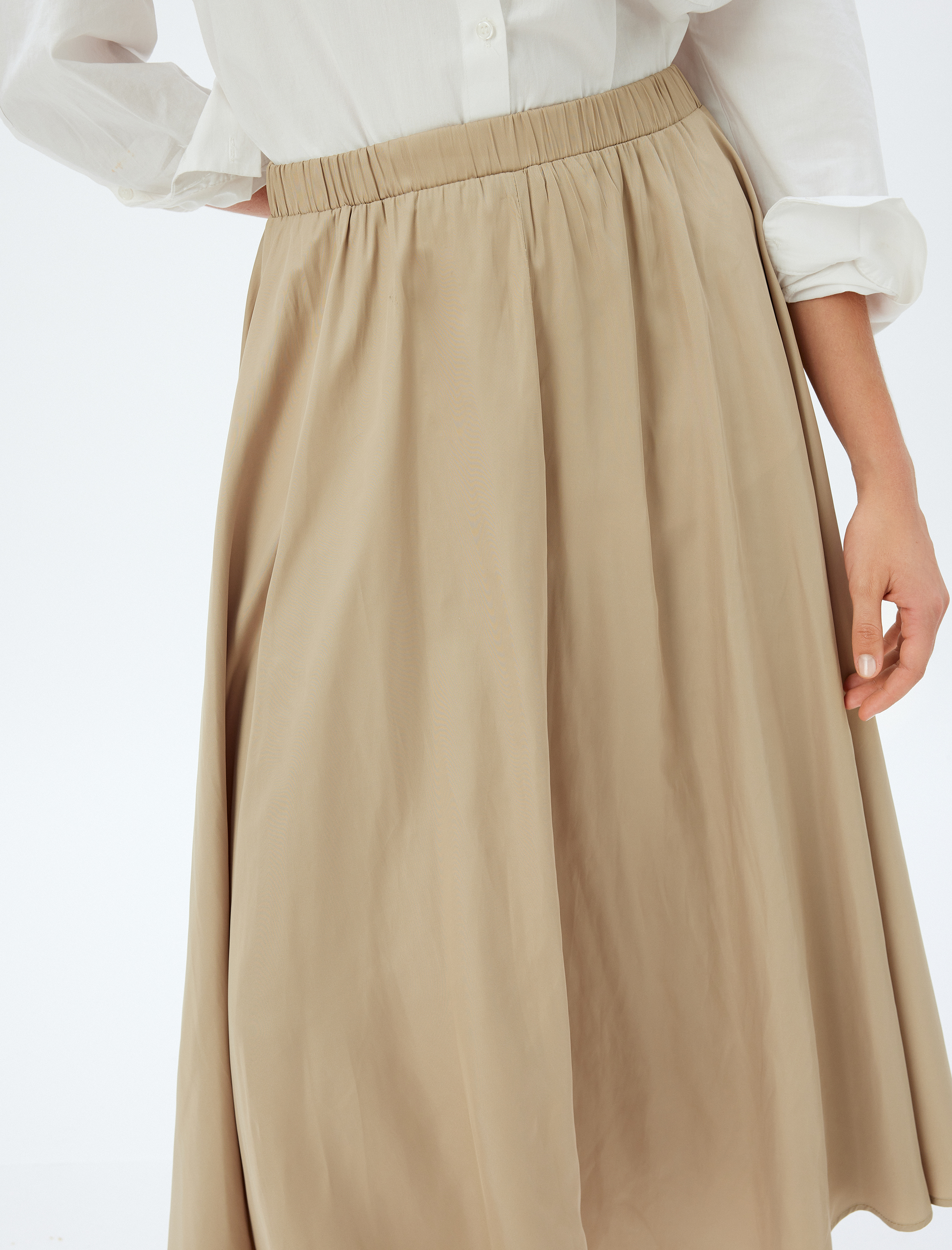   Uzun Kloş Etek Bol Kalıp Standart Bel