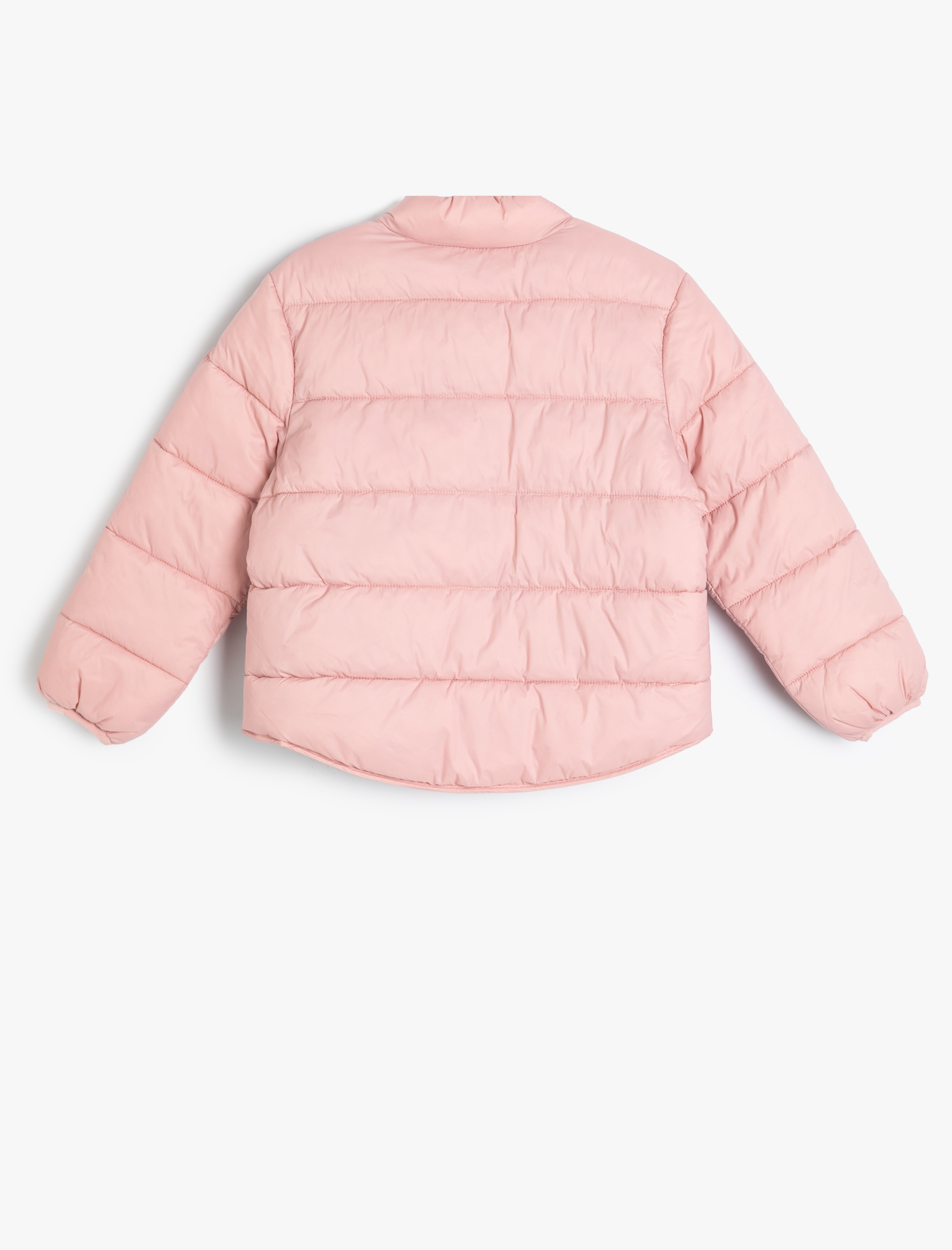  Kız Çocuk Şişme Mont Çıtçıt Kapamalı Dik Yaka