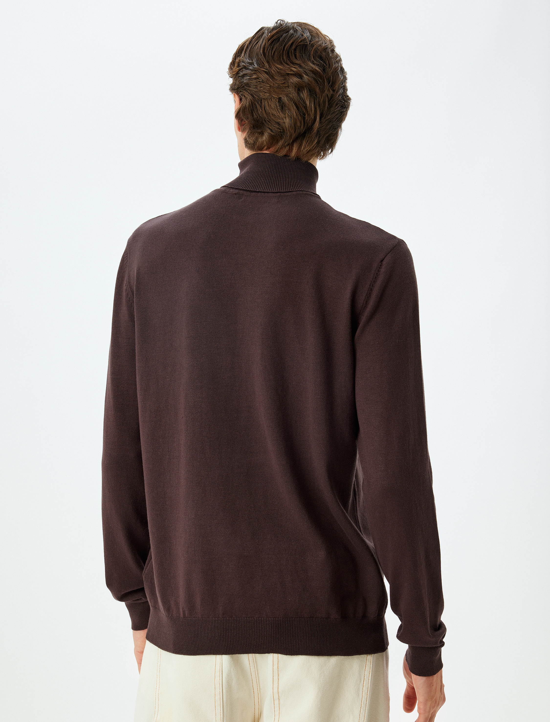   Triko Kazak Boğazlı Basic Viskon Karışımlı