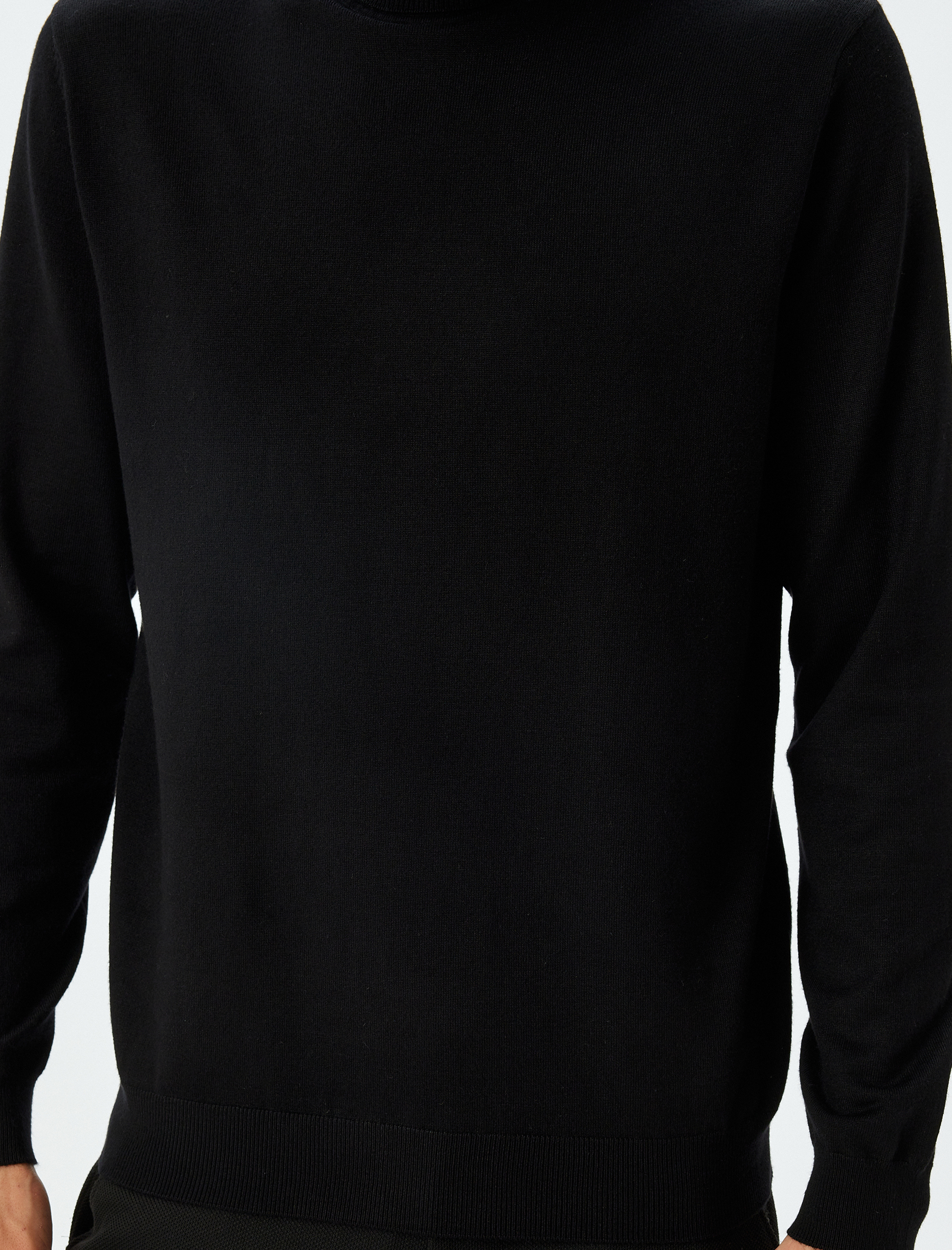   Triko Kazak Boğazlı Basic Viskon Karışımlı