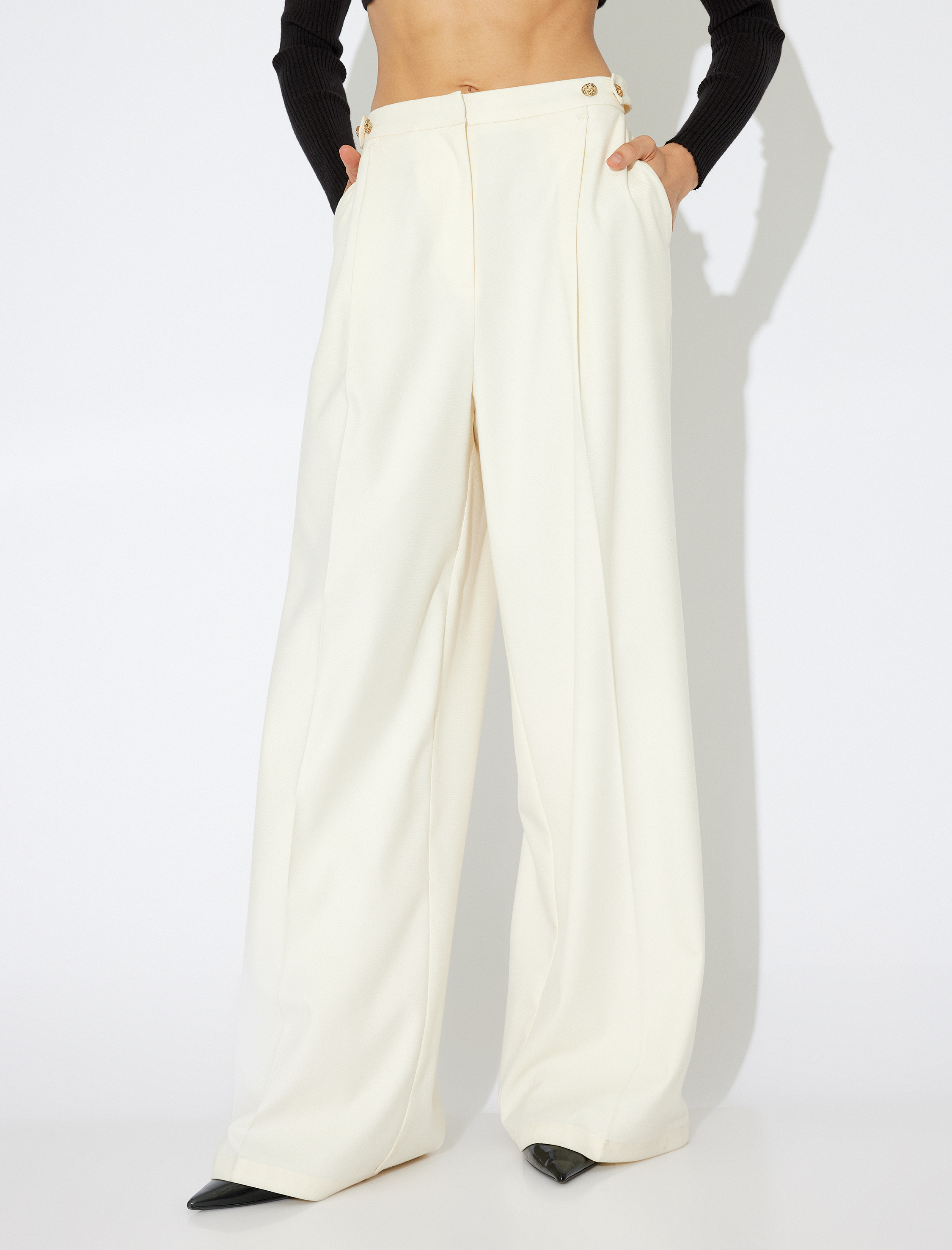   Koton X Zeynep Bastık -  Cepli Pile Detaylı Palazzo Pantolon