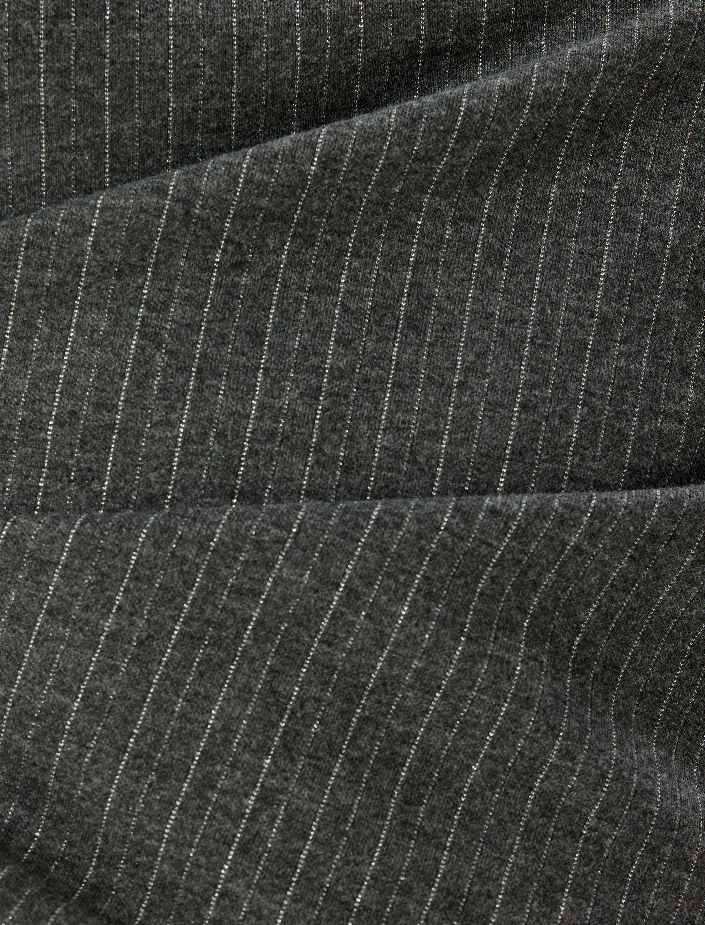   Kolsuz Mini Elbise Asimetrik Drape Detaylı Yuvarlak Yaka