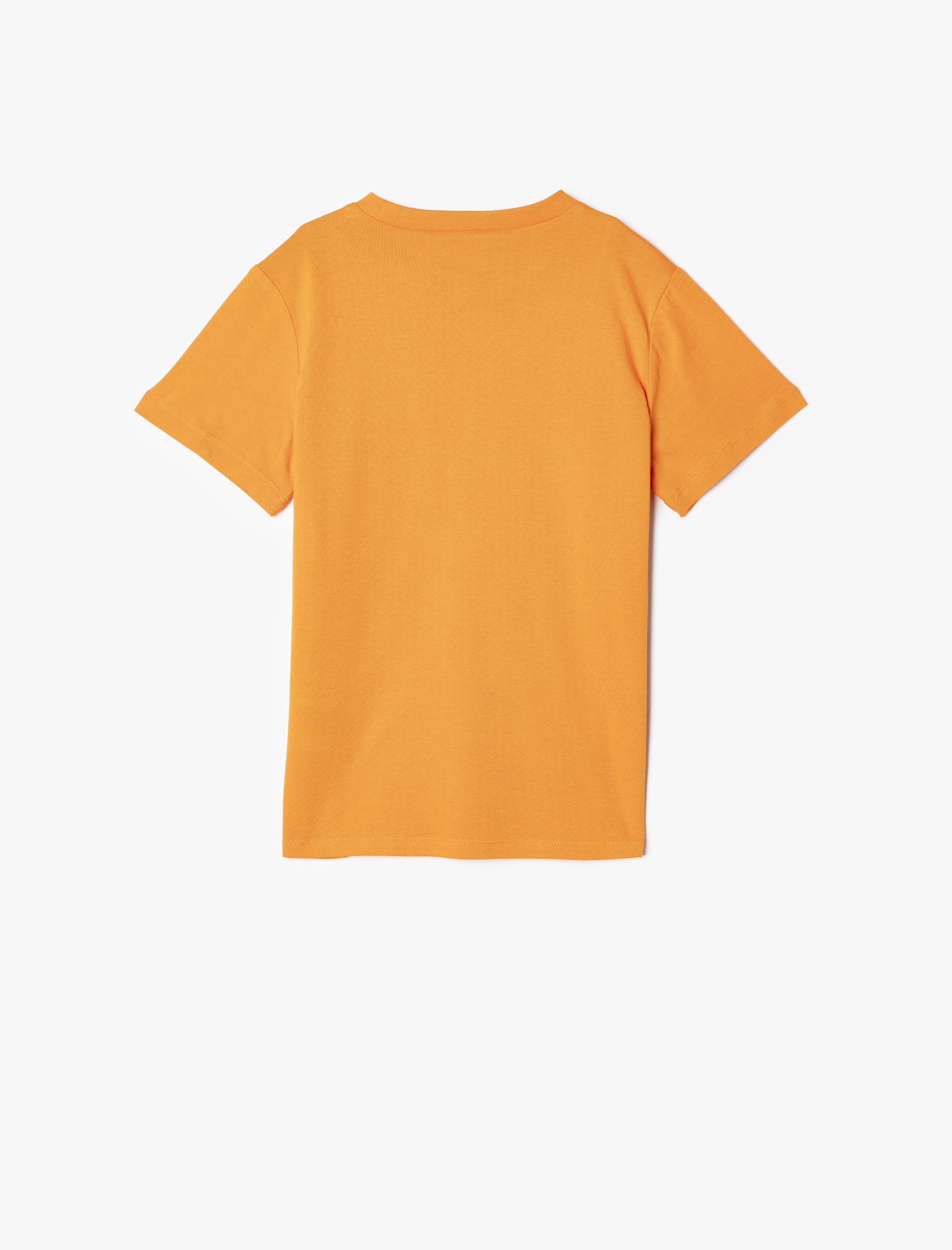  Erkek Çocuk Basic Tişört Kısa Kollu Bisiklet Yaka Pamuklu