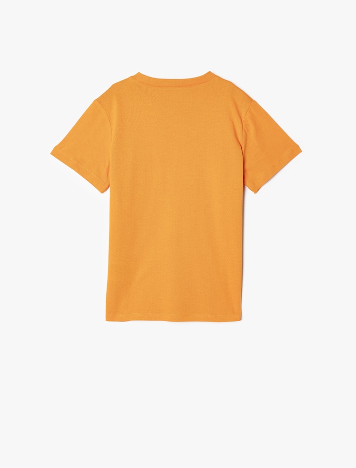 Erkek Çocuk Basic Tişört Kısa Kollu Bisiklet Yaka Pamuklu