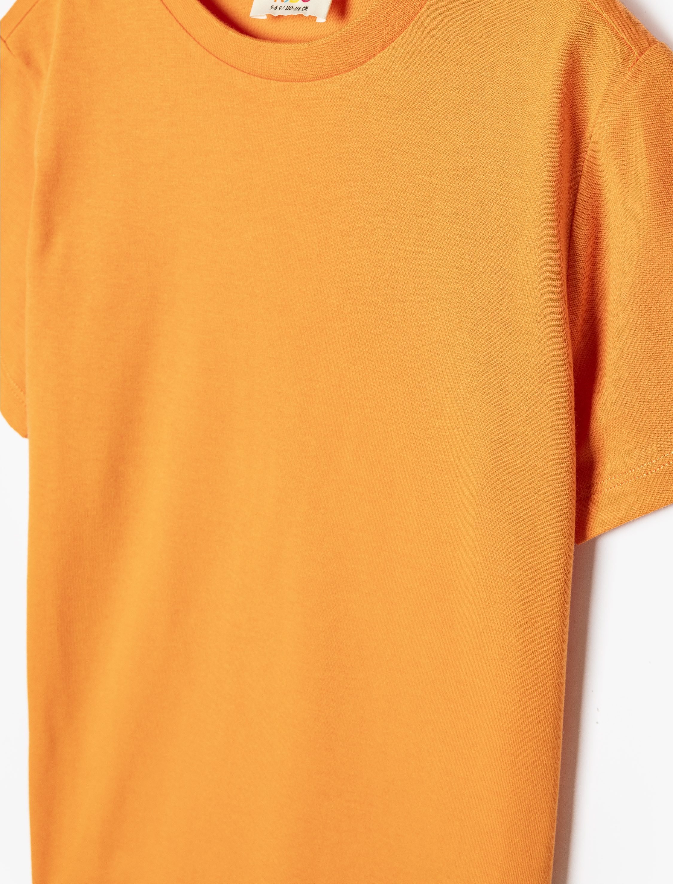  Erkek Çocuk Basic Tişört Kısa Kollu Bisiklet Yaka Pamuklu