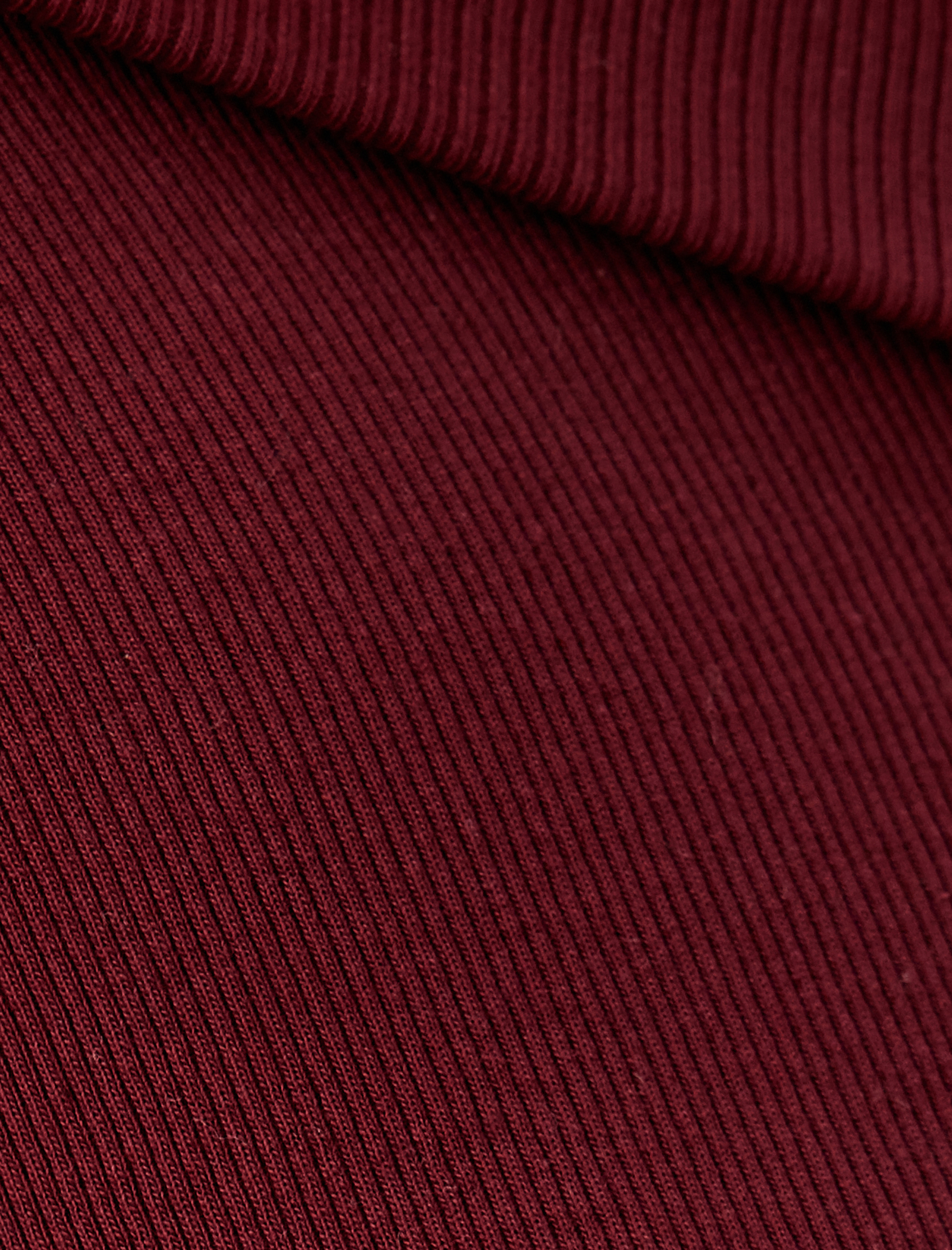   Madonna Yaka Omzu Açık Tişört Kat Detaylı Fitilli Uzun Kollu Slim Fit