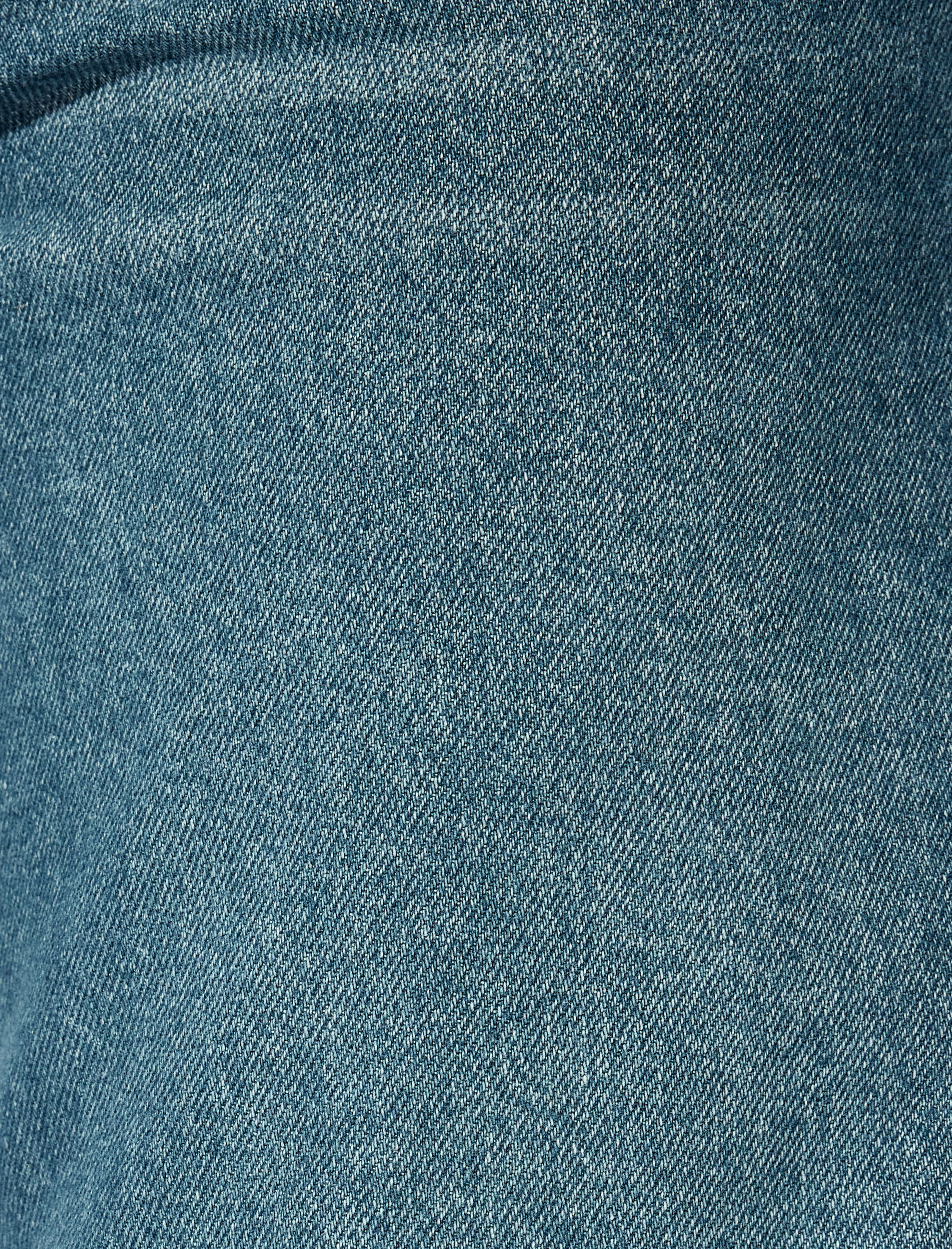 Bol Paça Kot Pantolon Normal Bel Straight Fit Düğmeli Cepli Pamuklu - Straight Fit Jeans