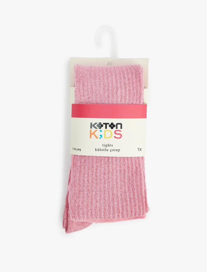 Kız Çocuk Dokulu Külotlu Çorap