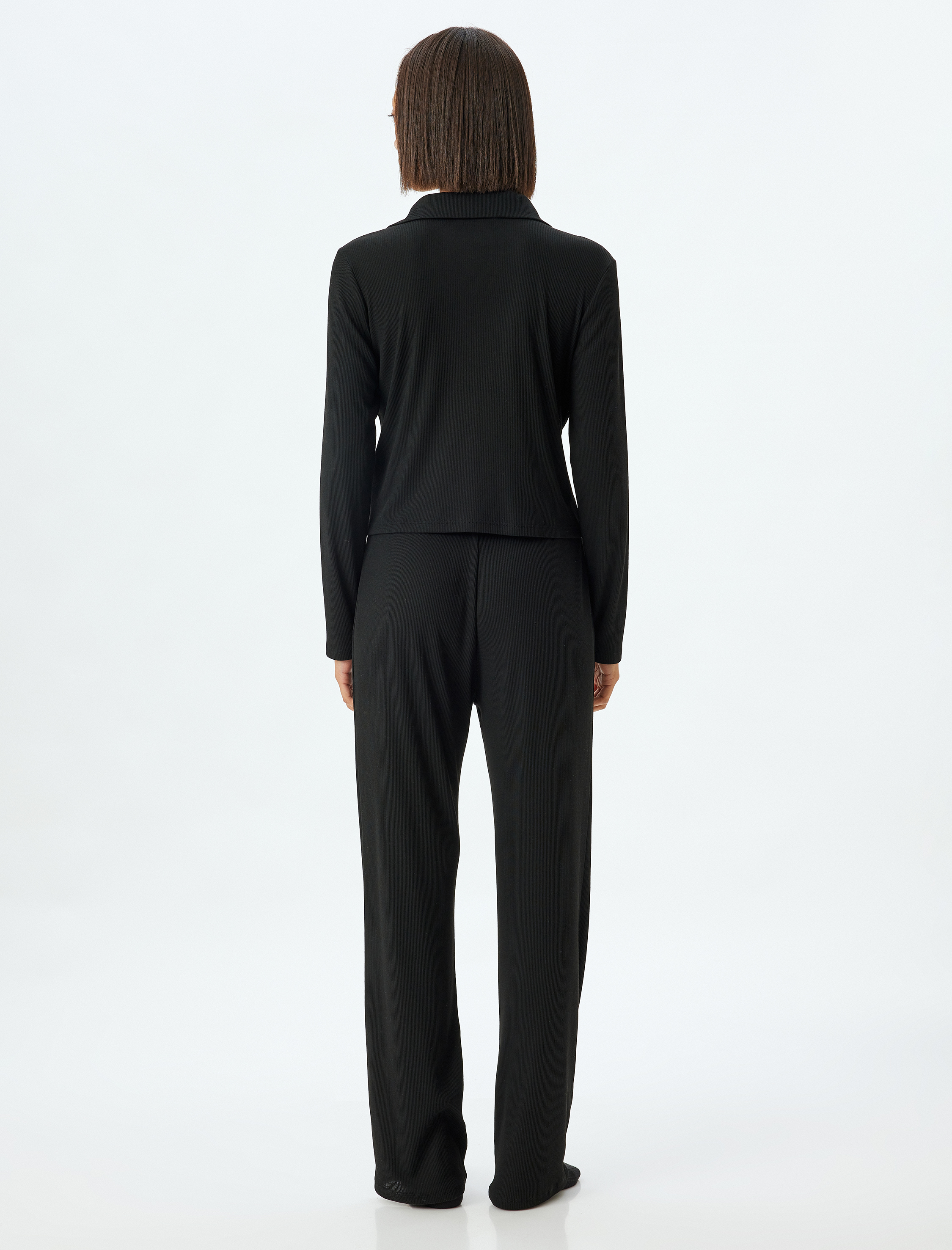 Gömlek Pijama Takımı Fitilli 2'li