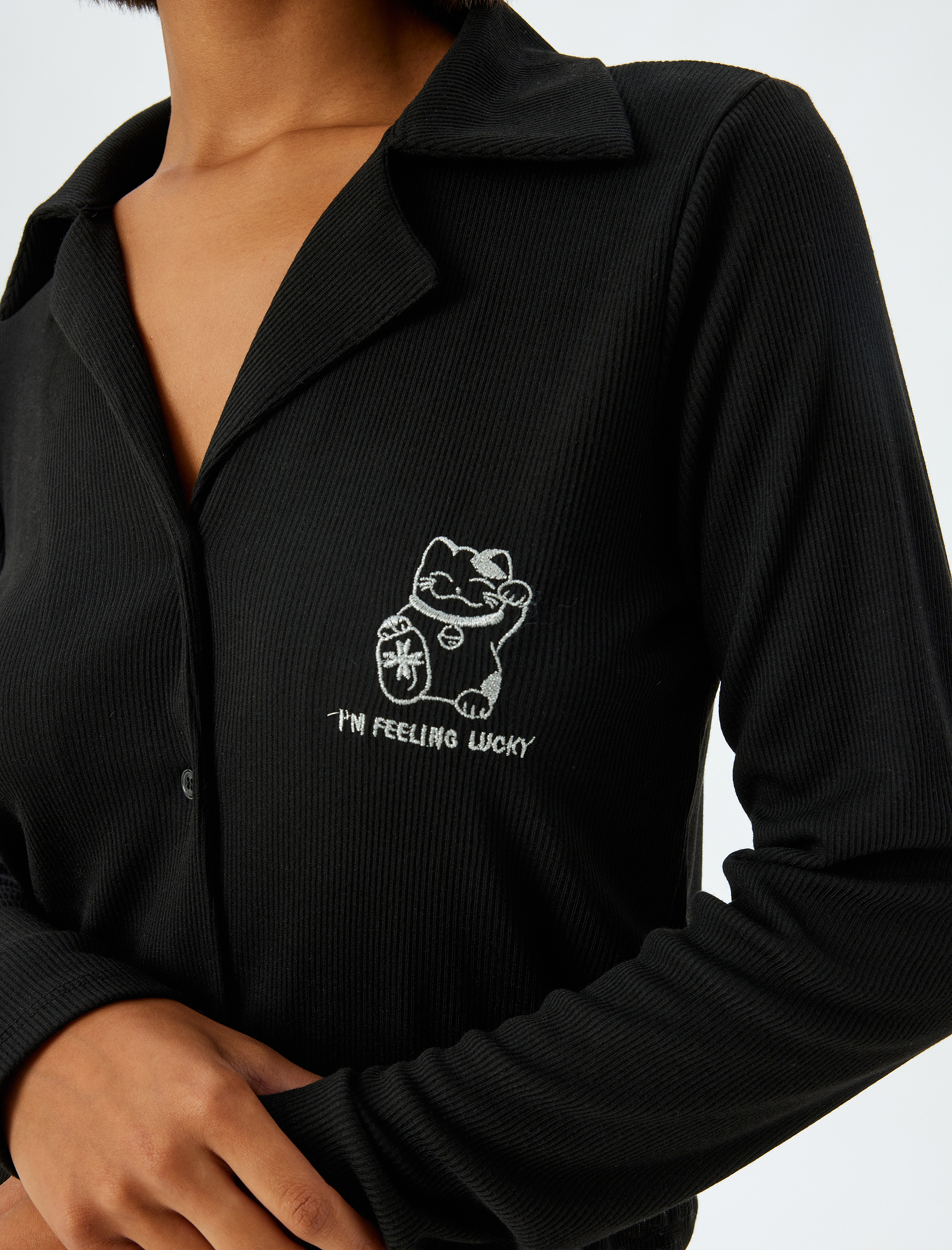 Gömlek Pijama Takımı Fitilli 2'li