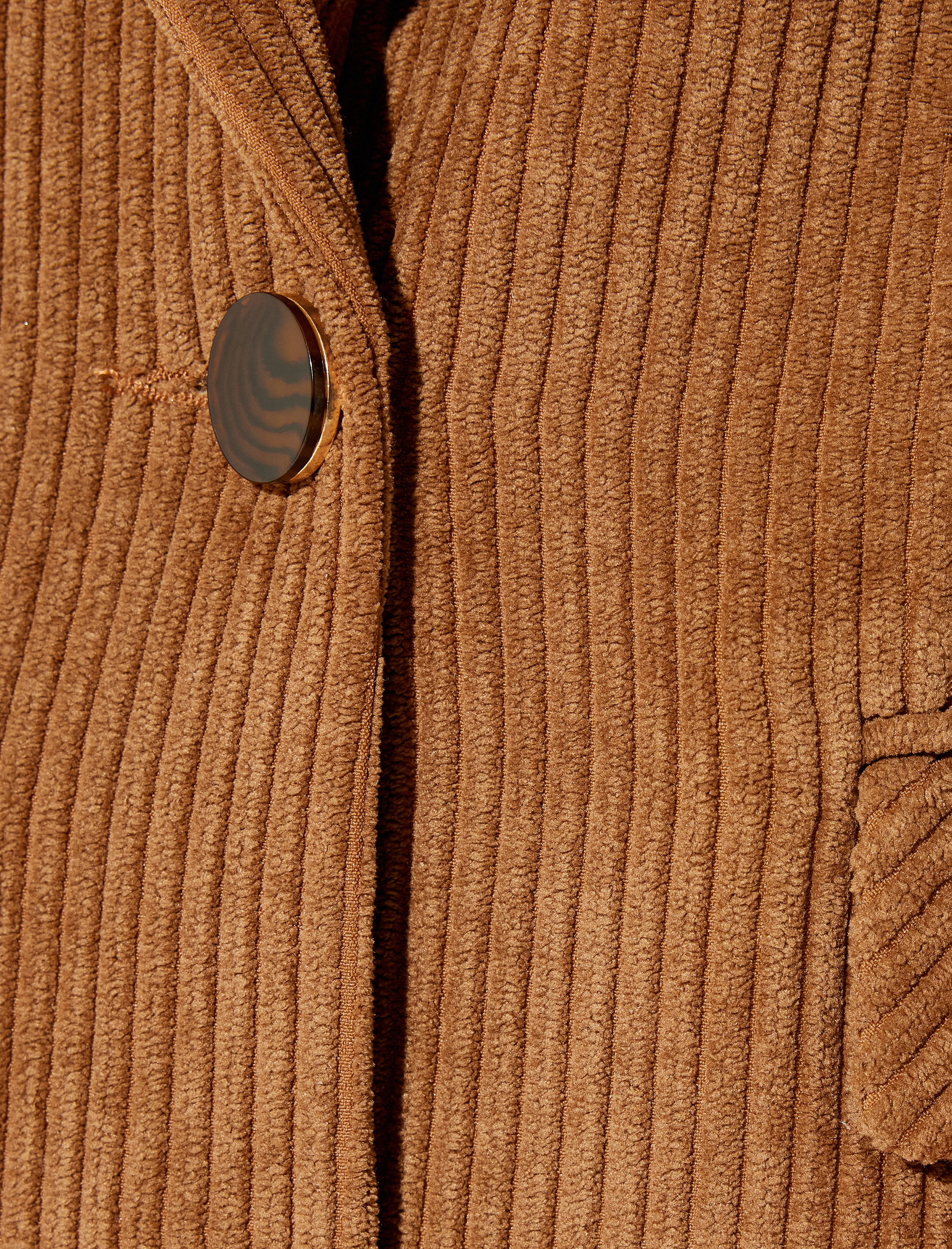   Koton X Sima Tarkan - Fitilli Kadife Blazer Ceket Kruvaze Kapaklı Cep Detaylı