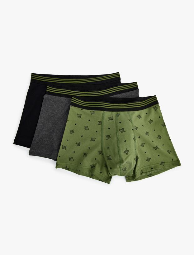 3'lü Boxer Seti Pamuklu Oyun Baskılı_0