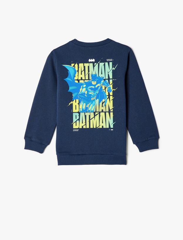 Batman Sweatshirt Lisanslı Uzun Kollu Bisiklet Yaka Şardonlu_1