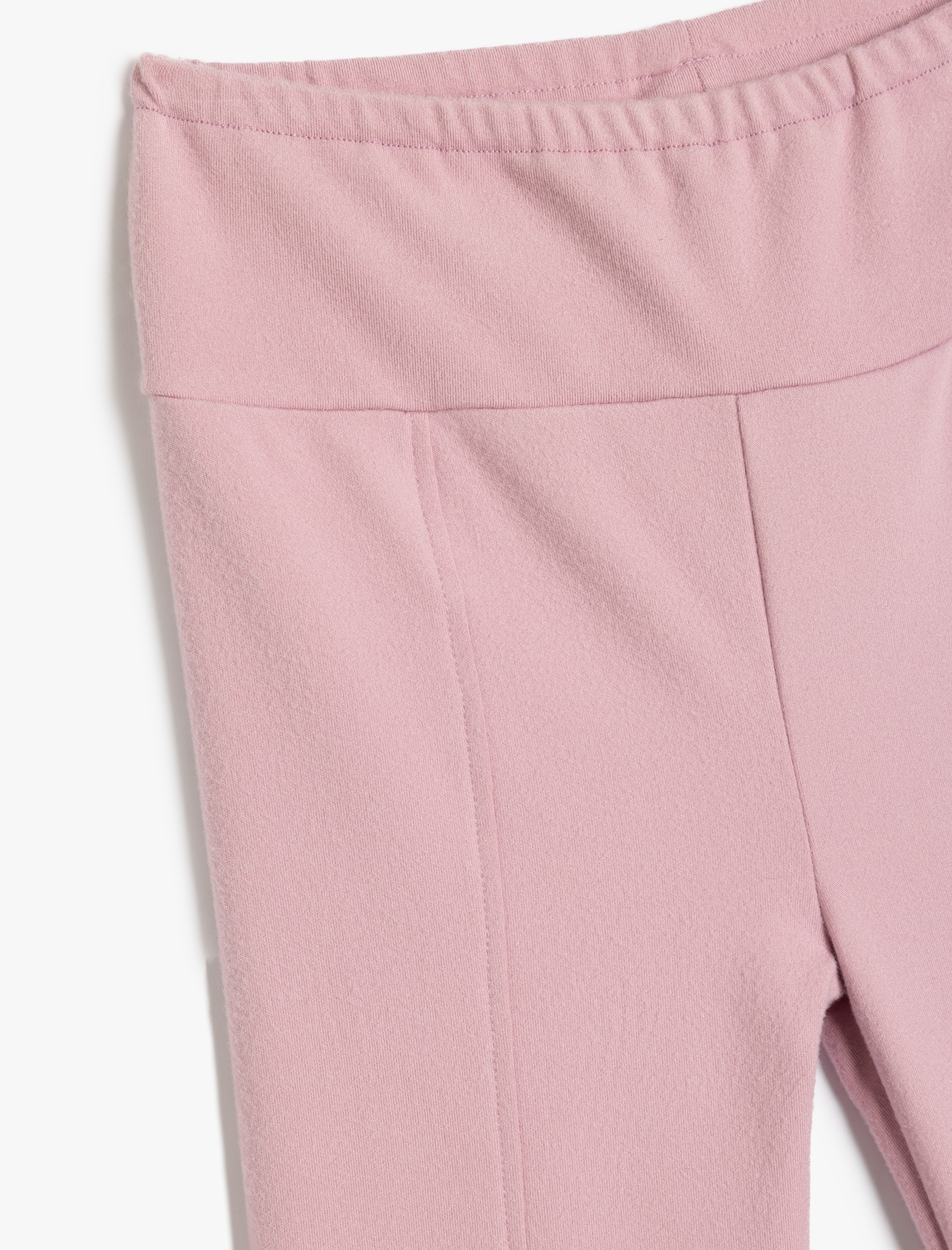  Kız Çocuk Beli Lastikli İspanyol Paça Pantolon