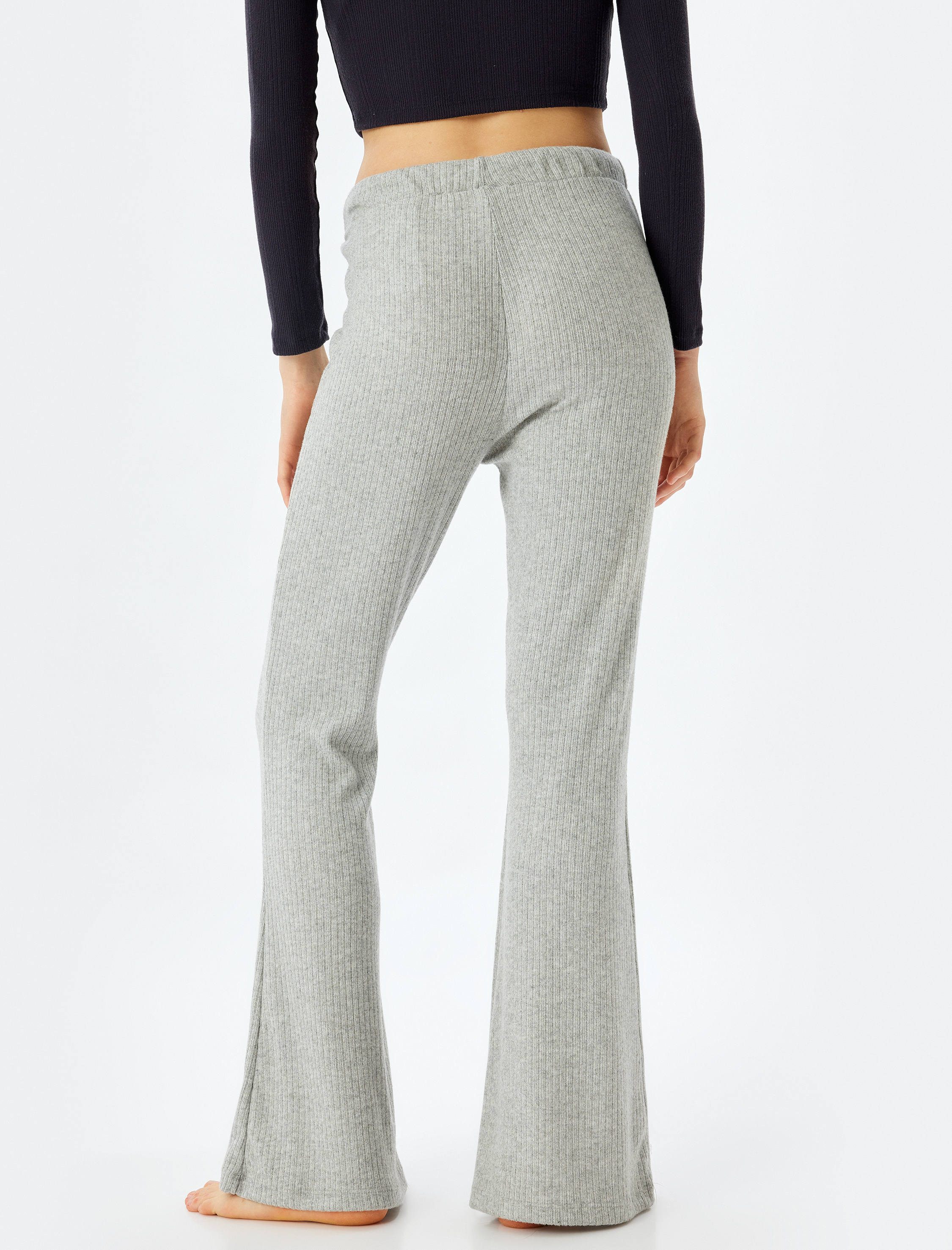   Örme Pijama Altı Beli Lastikli Bağlamalı Yumuşak Dokulu