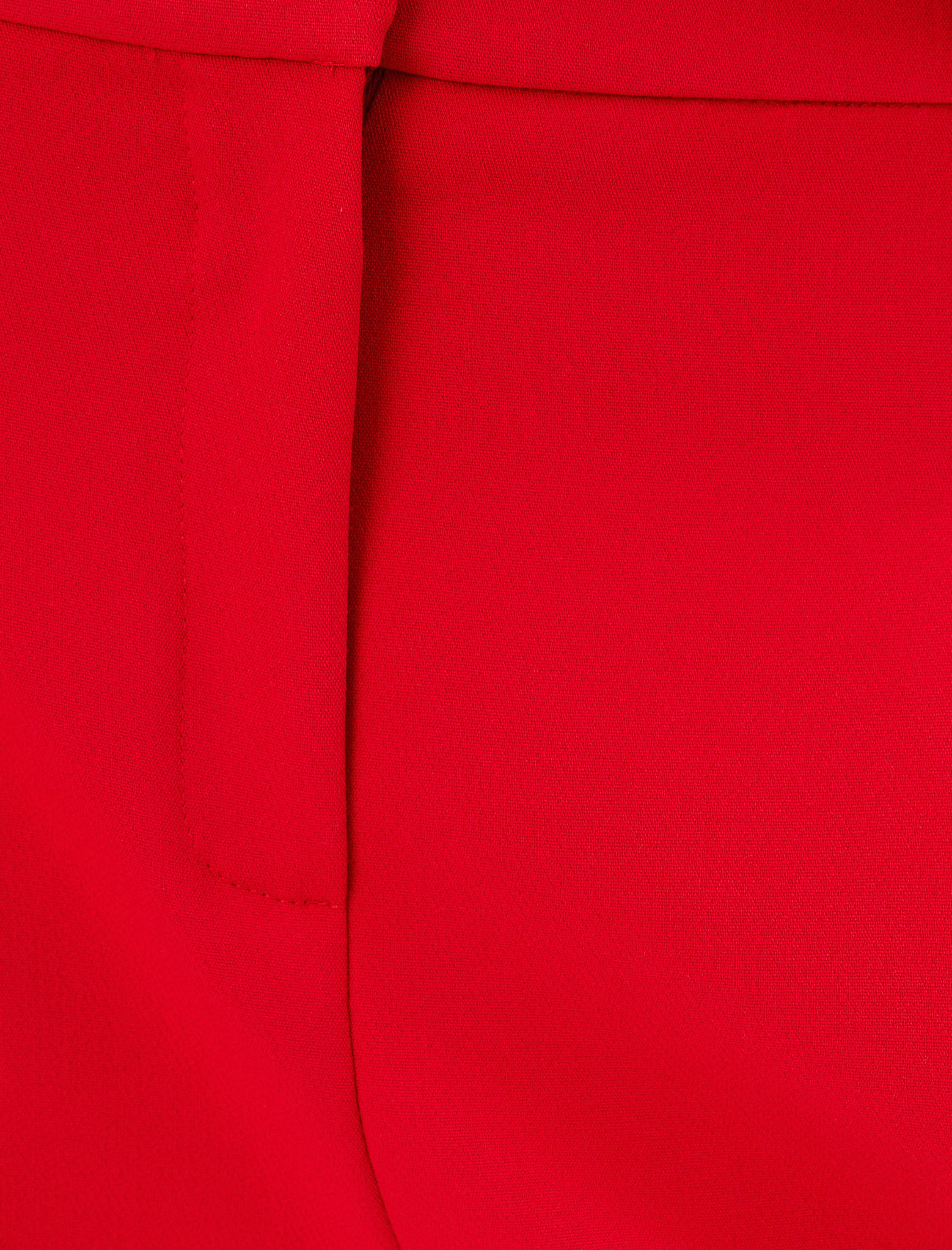   Cepli Bol Kalıp Yüksek Bel Geniş Paça Kumaş Pantolon