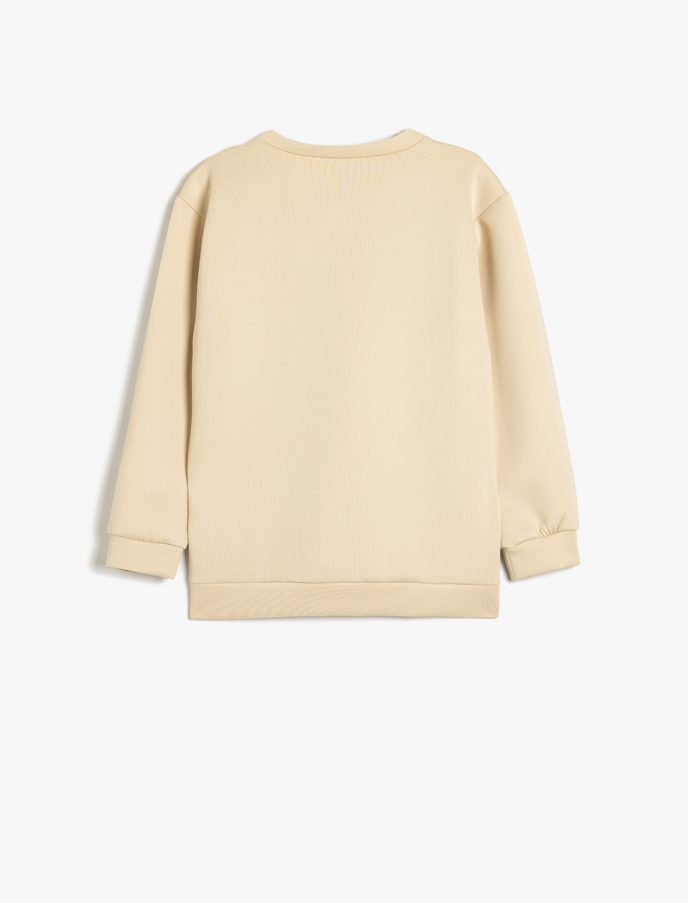  Erkek Çocuk Sweatshirt Baskı Detaylı Bisiklet Yaka Uzun Kollu