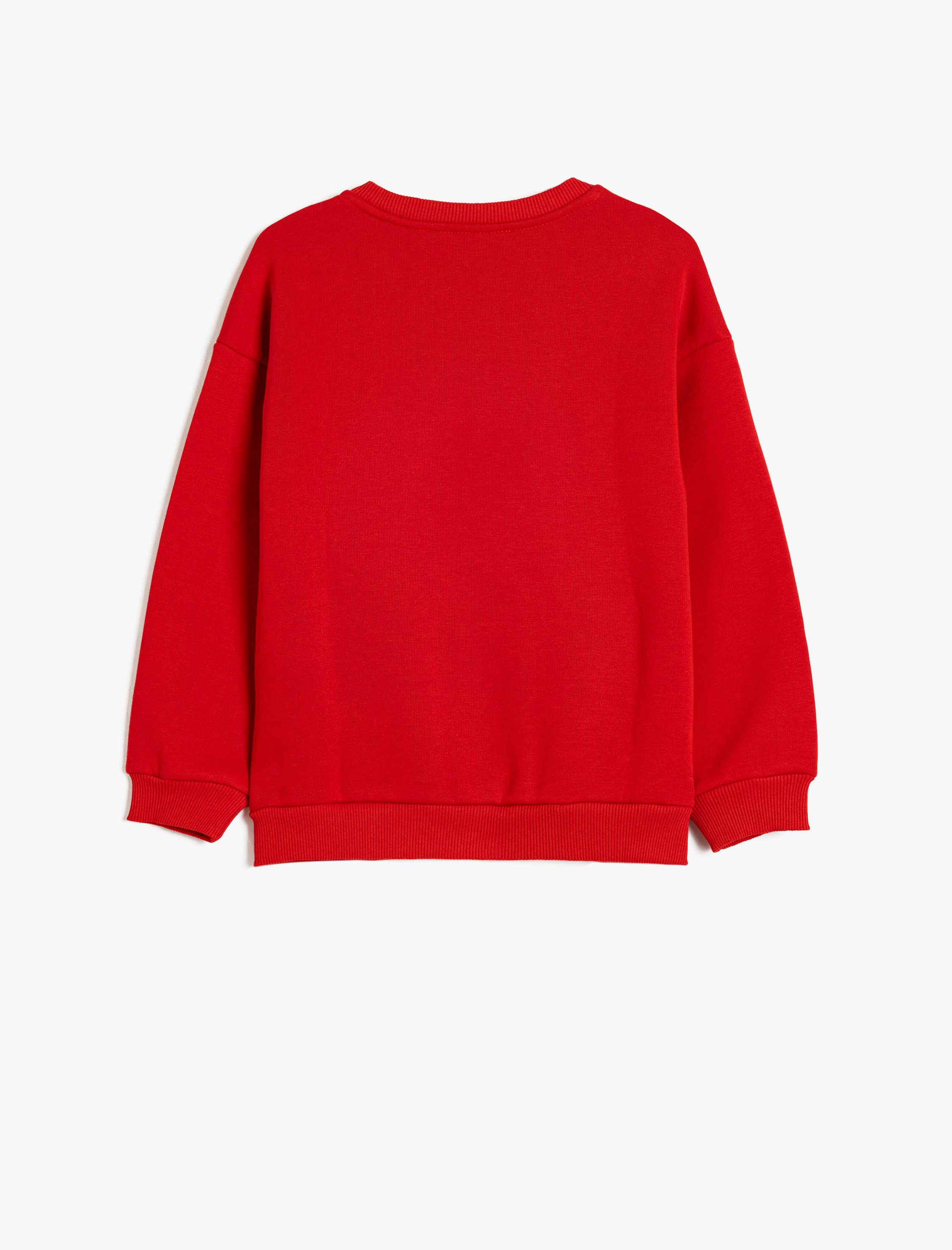  Kız Çocuk Atatürk Sweatshirt Baskılı Uzun Kollu Bisiklet Yaka Şardonlu