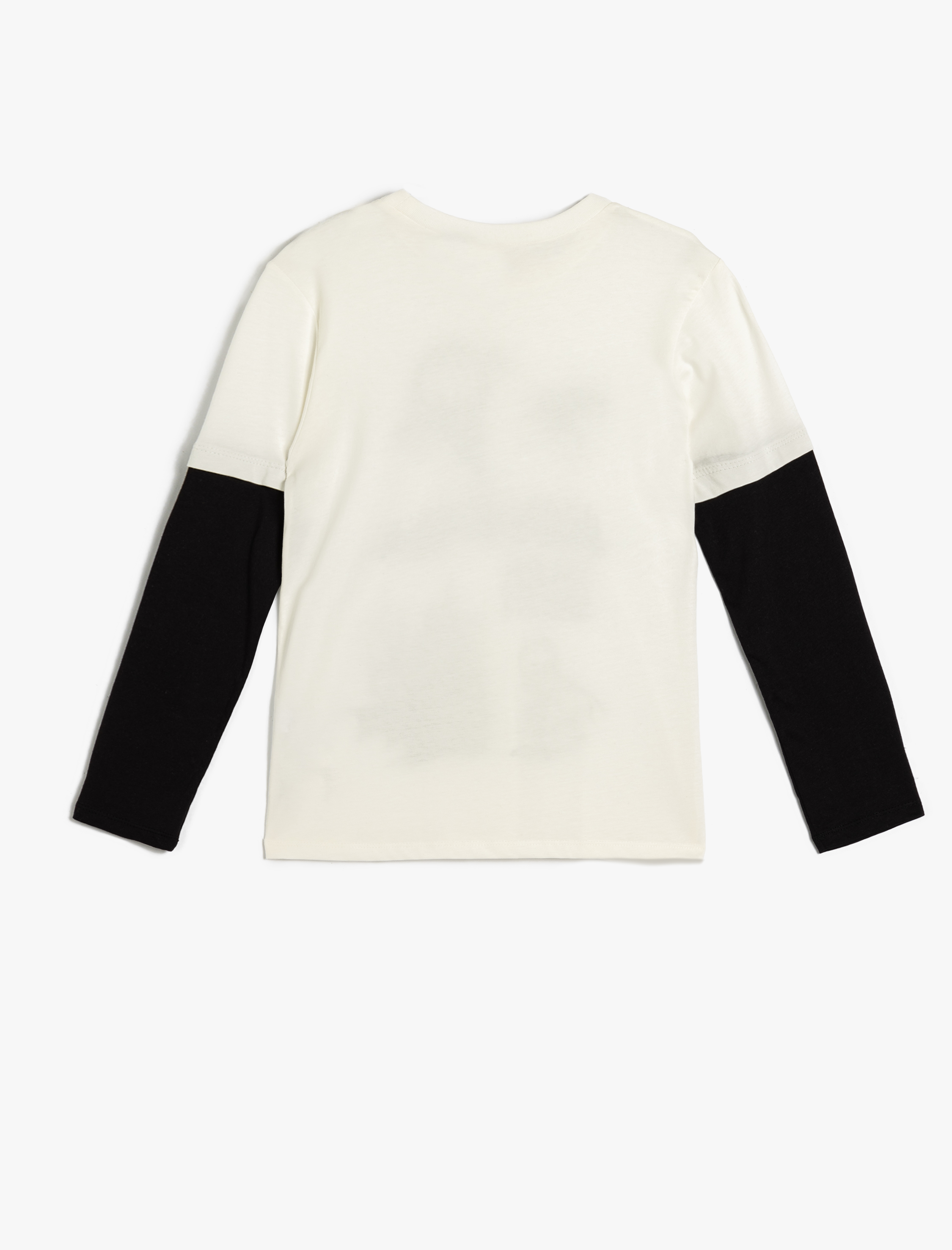  Erkek Çocuk Pamuklu Batman Baskılı Lisanslı Uzun Kollu Bisiklet Yaka Tişört