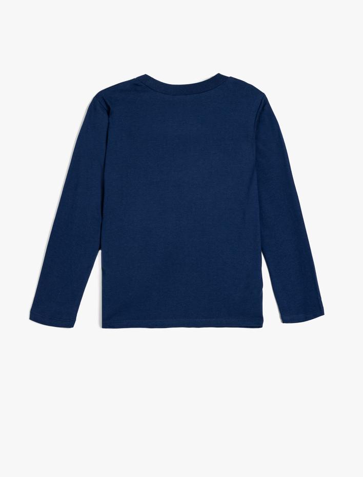 Erkek Çocuk Batman Tişört Bisiklet Yaka Lisanslı Uzun Kollu