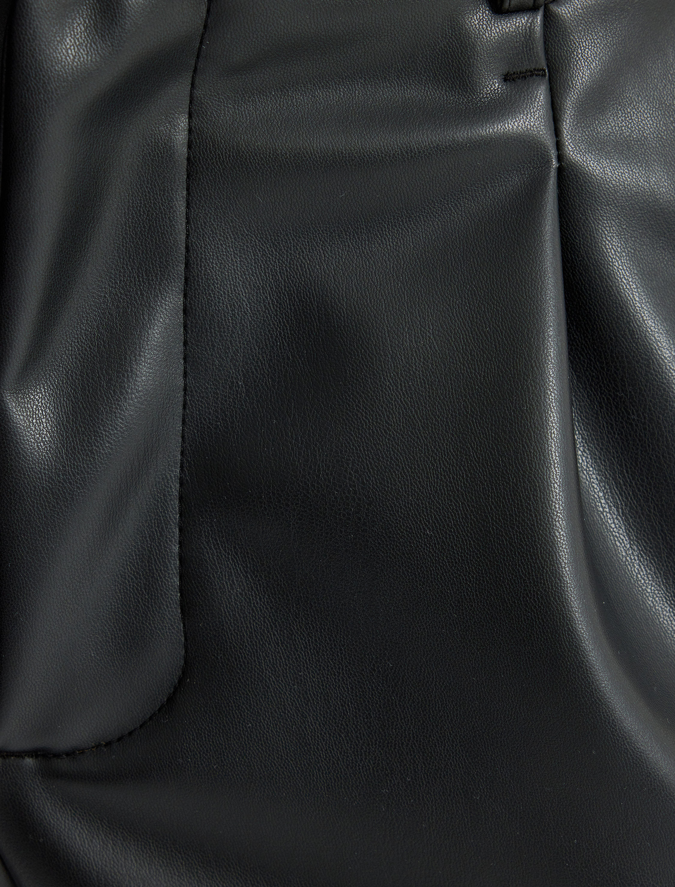 Suni Deri Pantolon Chino Cep Detaylı Düğmeli