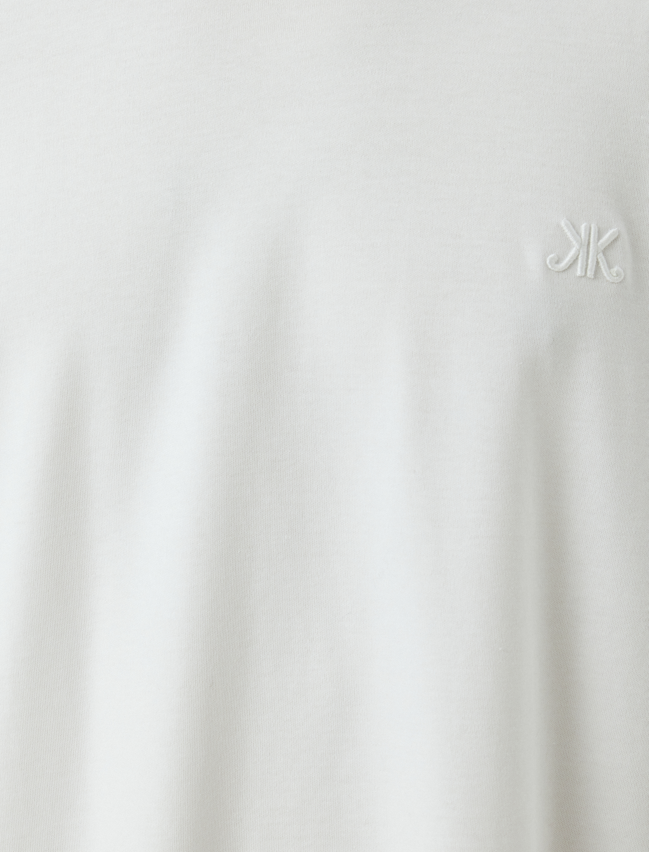   Uzun Kollu Tişört Harf İşlemeli Bisiklet Yaka Pamuklu